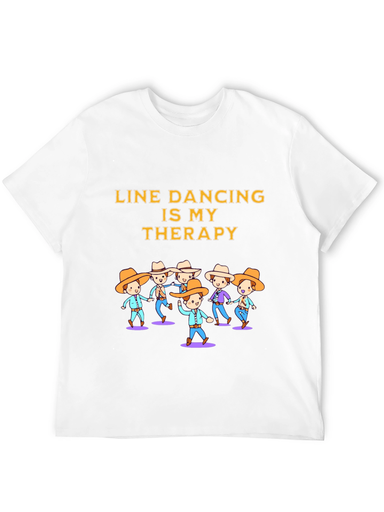 Line Dancing Therapy Graphic T-Shirt