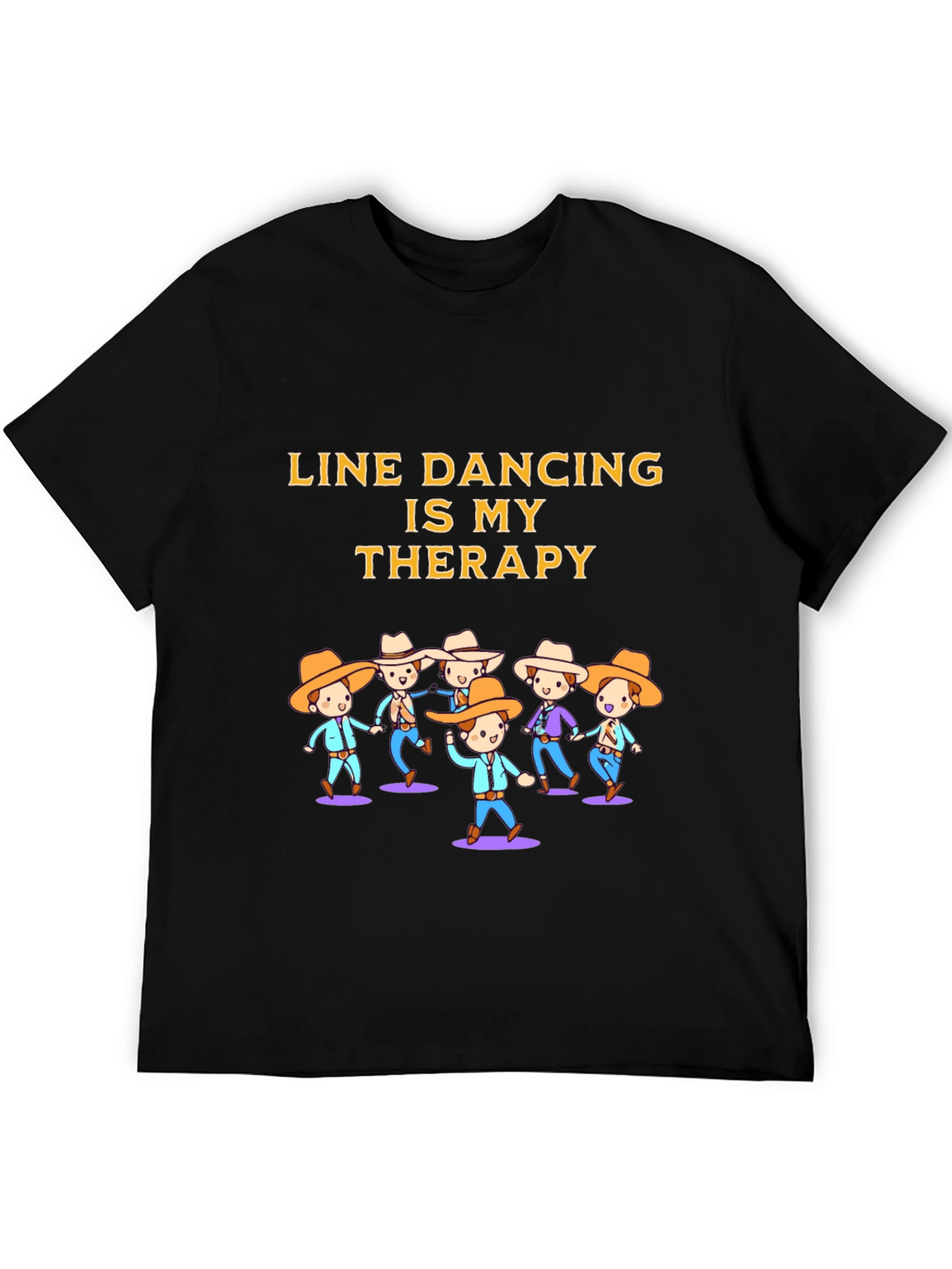 Line Dancing Therapy Graphic T-Shirt
