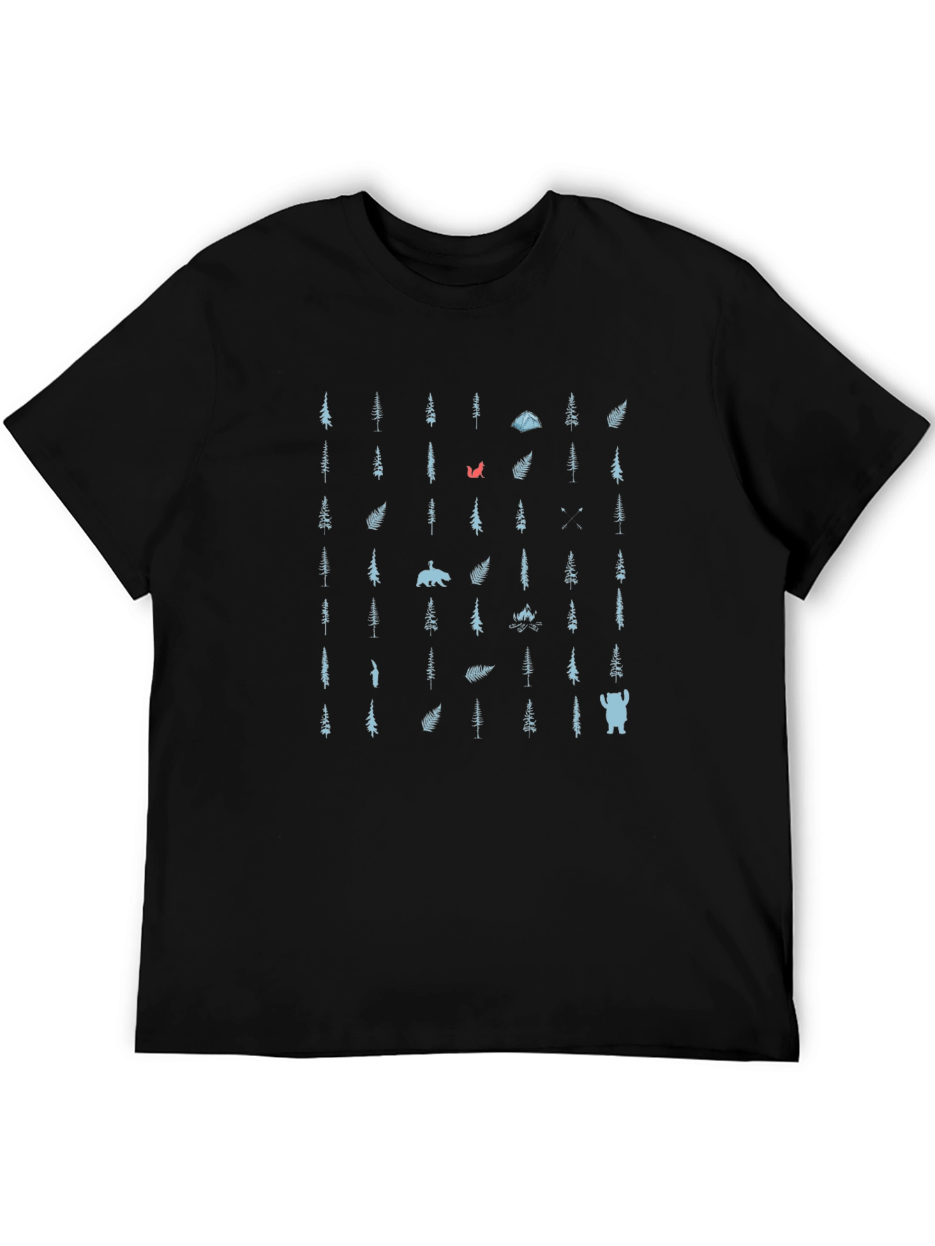 Camping Forest Pattern T-Shirt