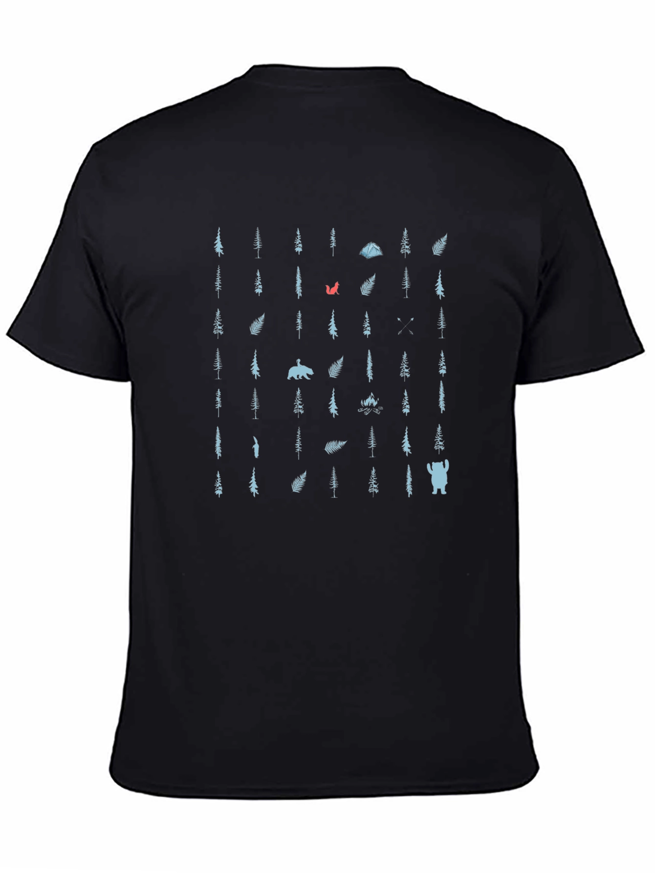 Camping Forest Pattern T-Shirt