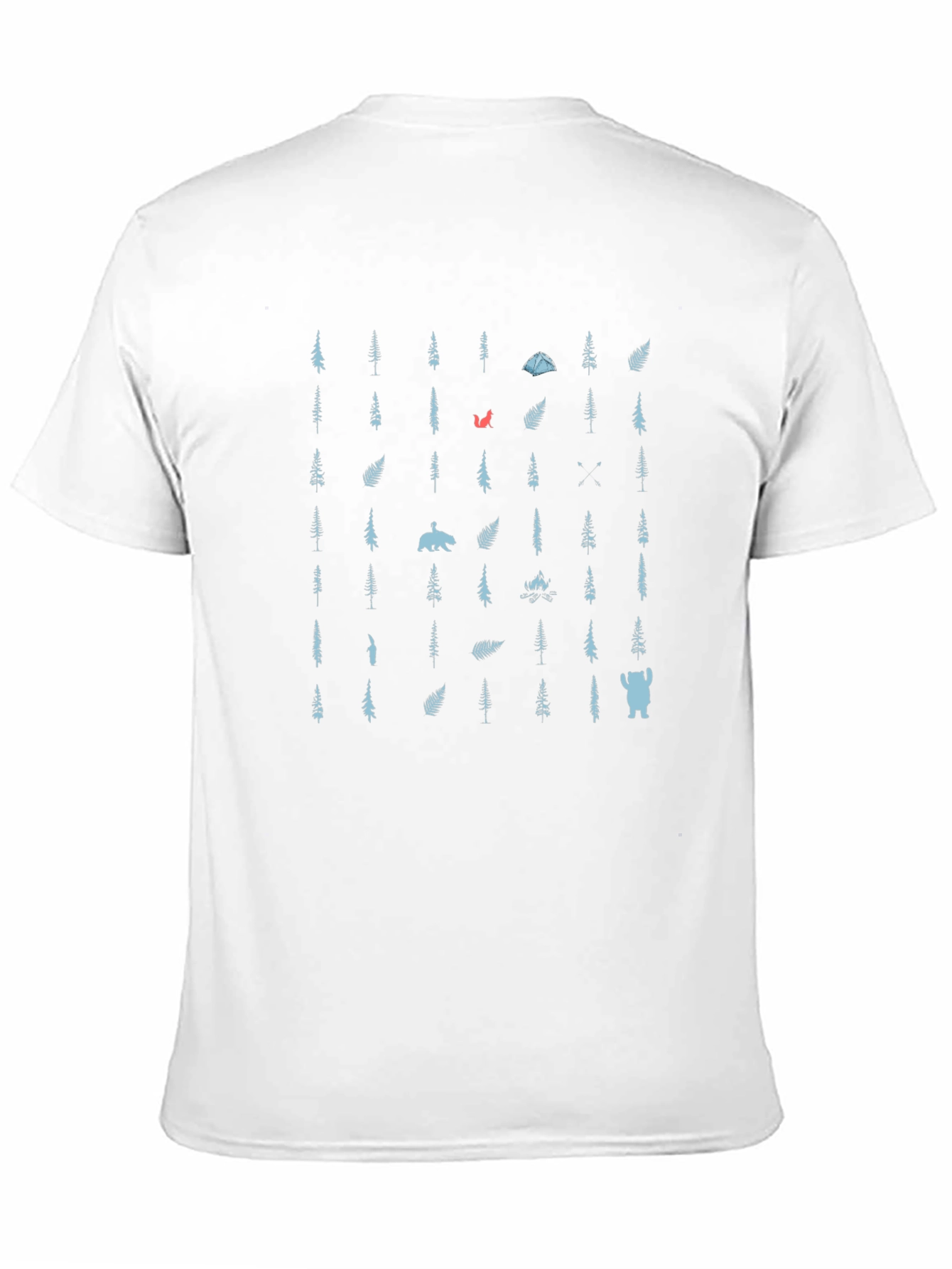 Camping Forest Pattern T-Shirt