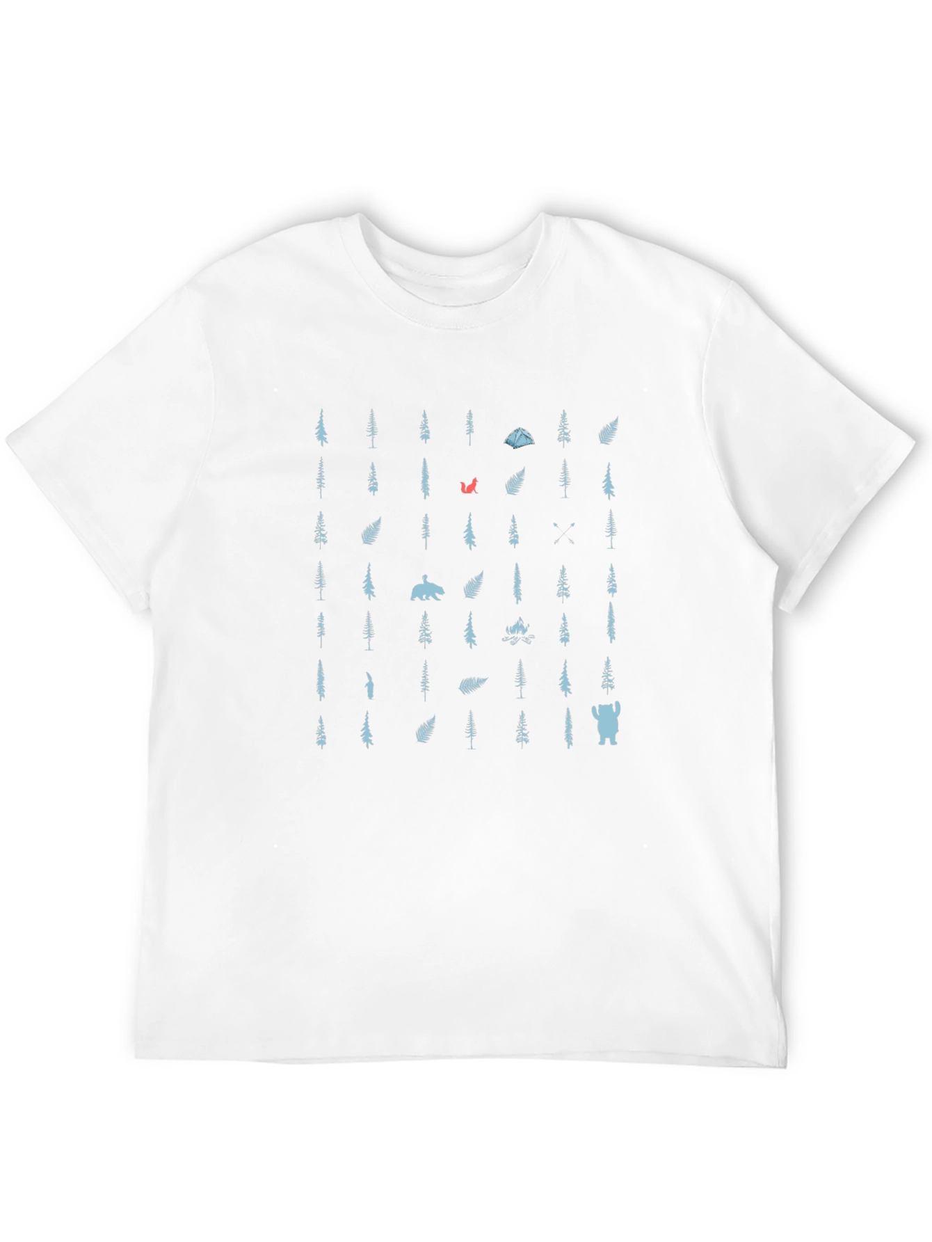 Camping Forest Pattern T-Shirt