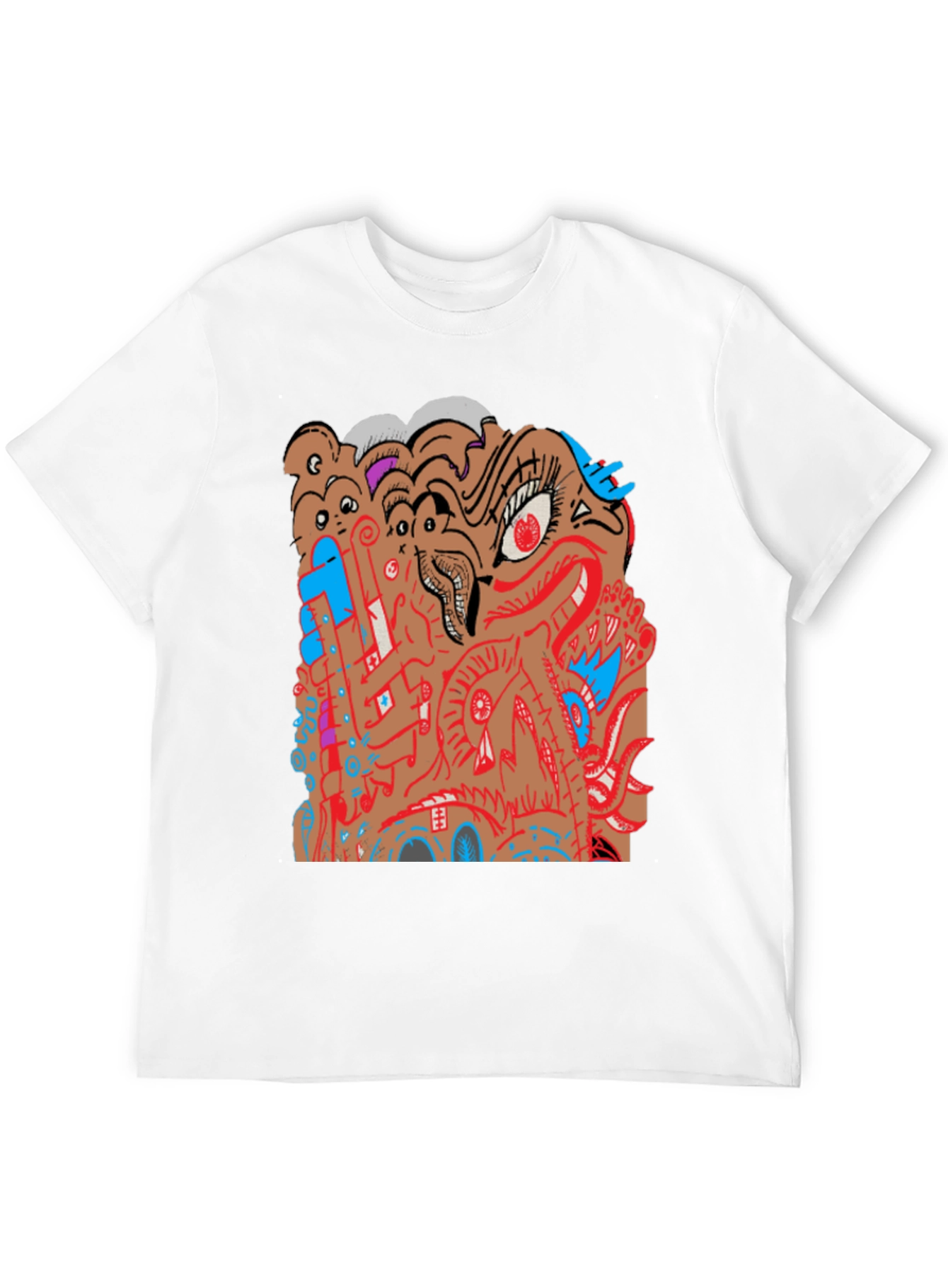 Abstract Graphic Print Tee