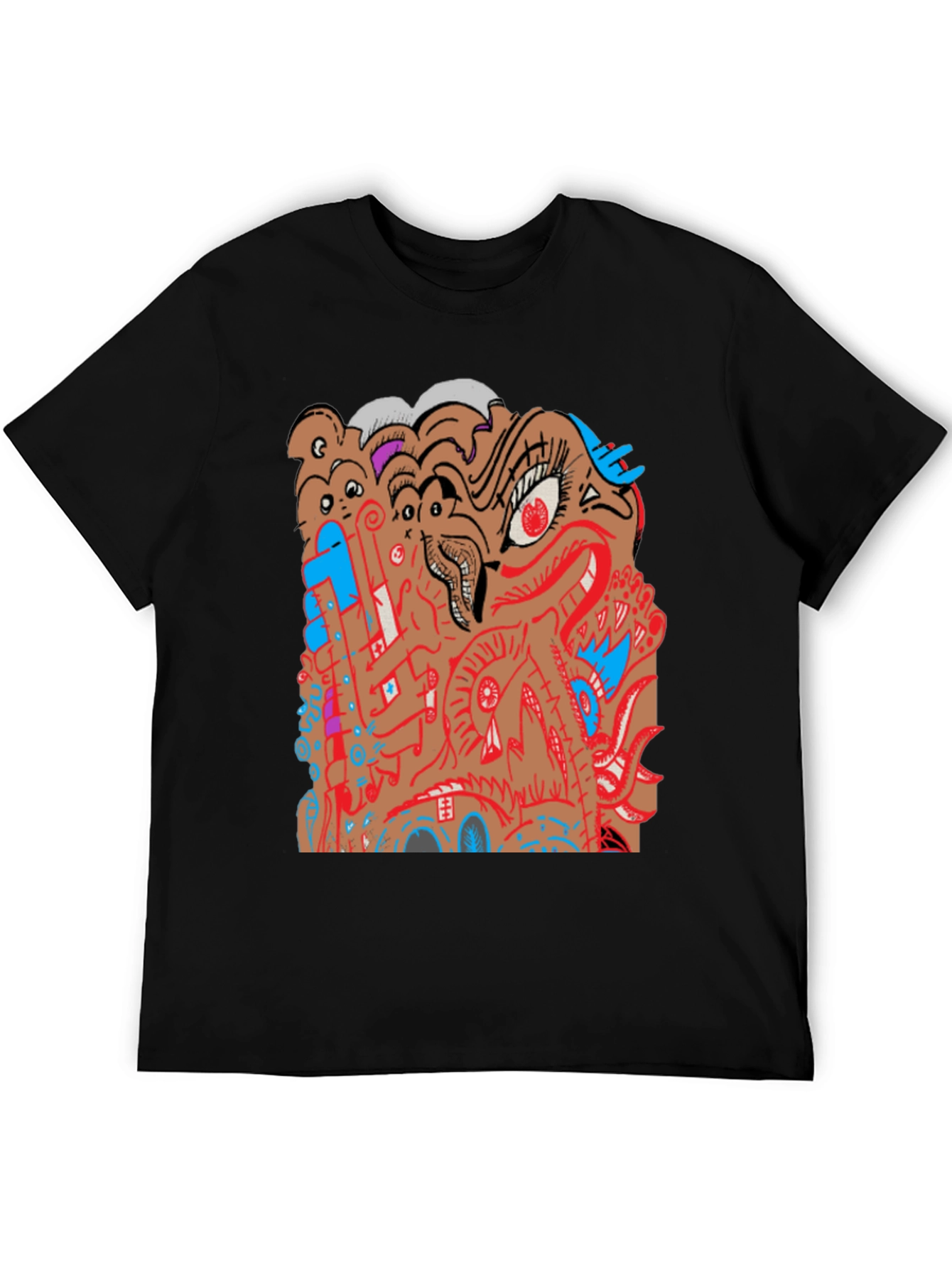Abstract Graphic Print Tee