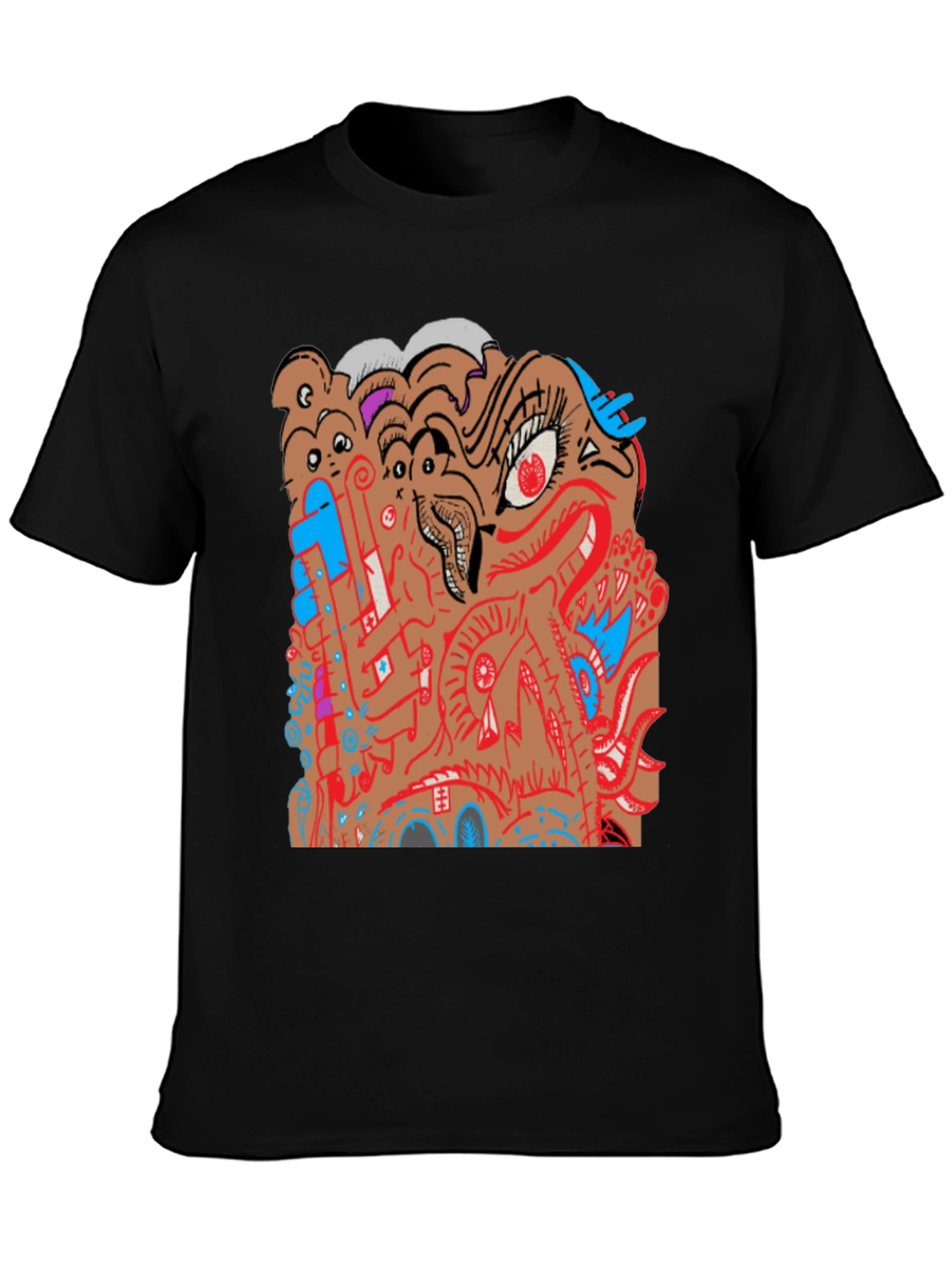 Abstract Graphic Print Tee