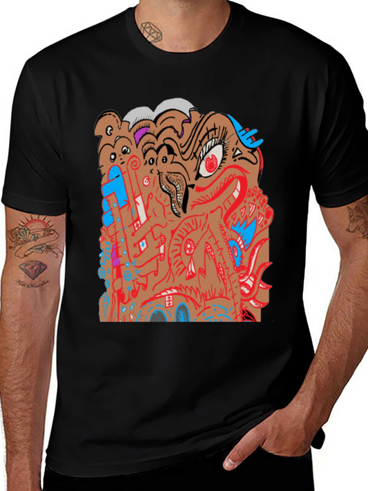 Abstract Graphic Print Tee