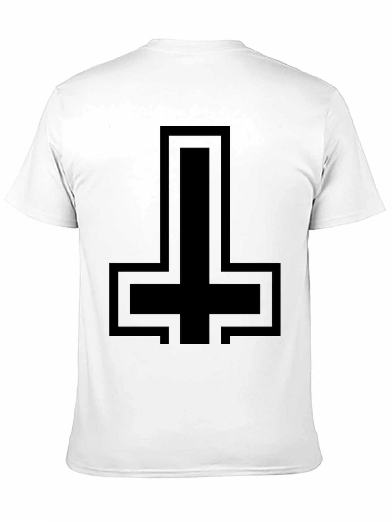 Inverted Cross Graphic T-Shirt - Mens Black