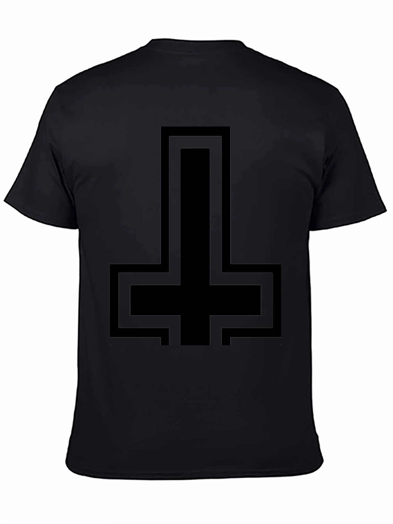 Inverted Cross Graphic T-Shirt - Mens Black