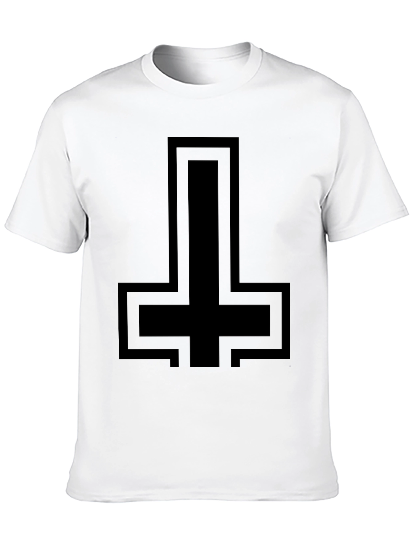 Inverted Cross Graphic T-Shirt - Mens Black