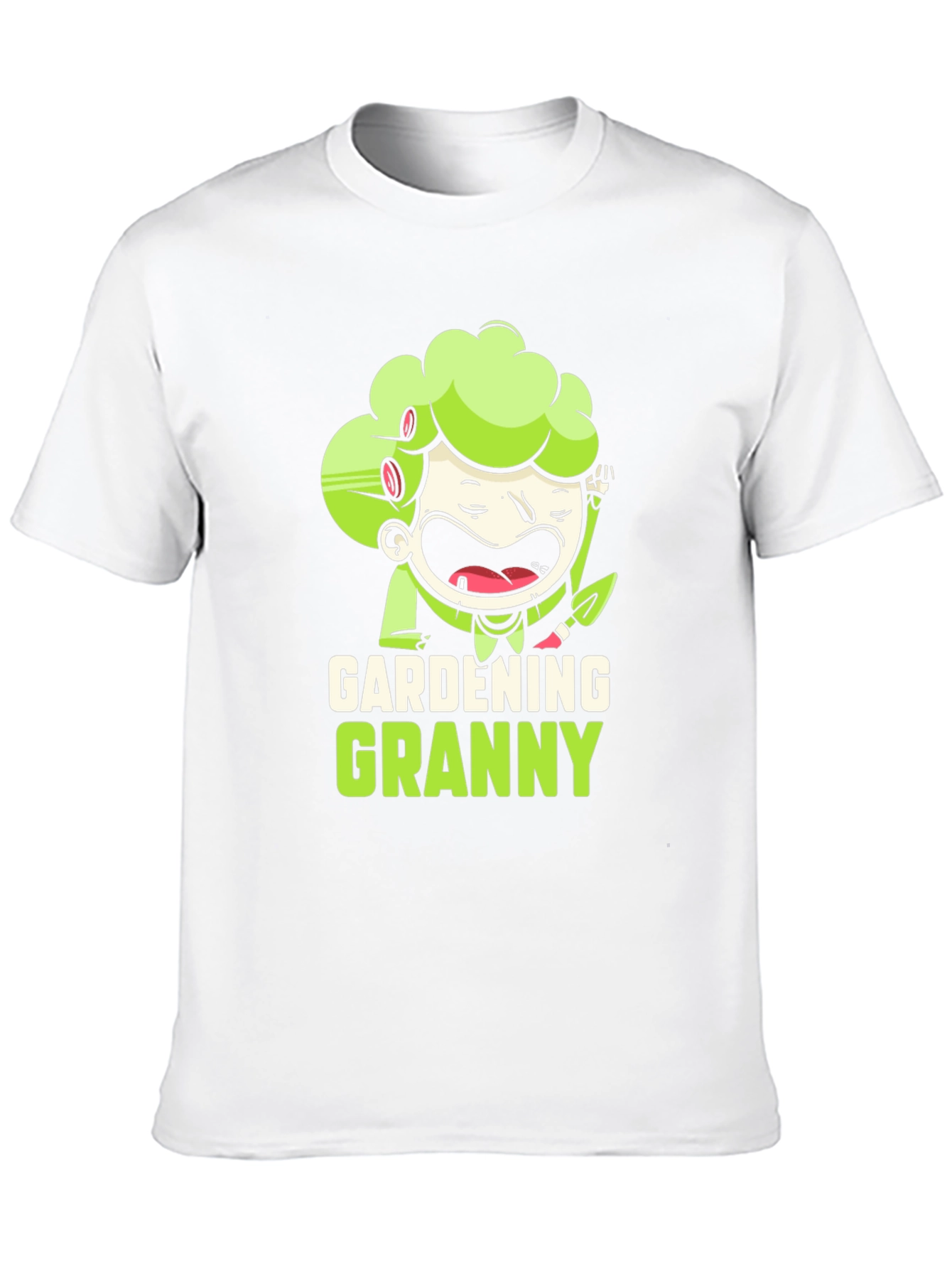 Gardening Granny Black Graphic T-Shirt