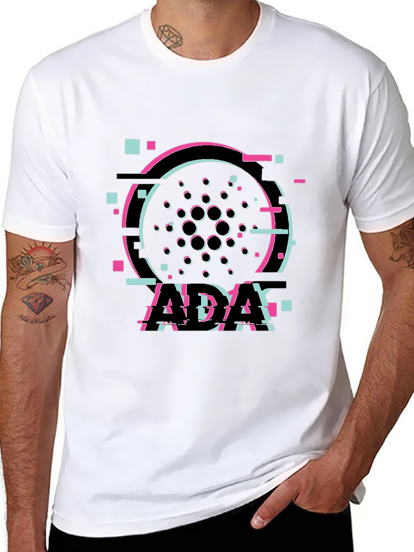 ADA Cardano Glitch T-Shirt