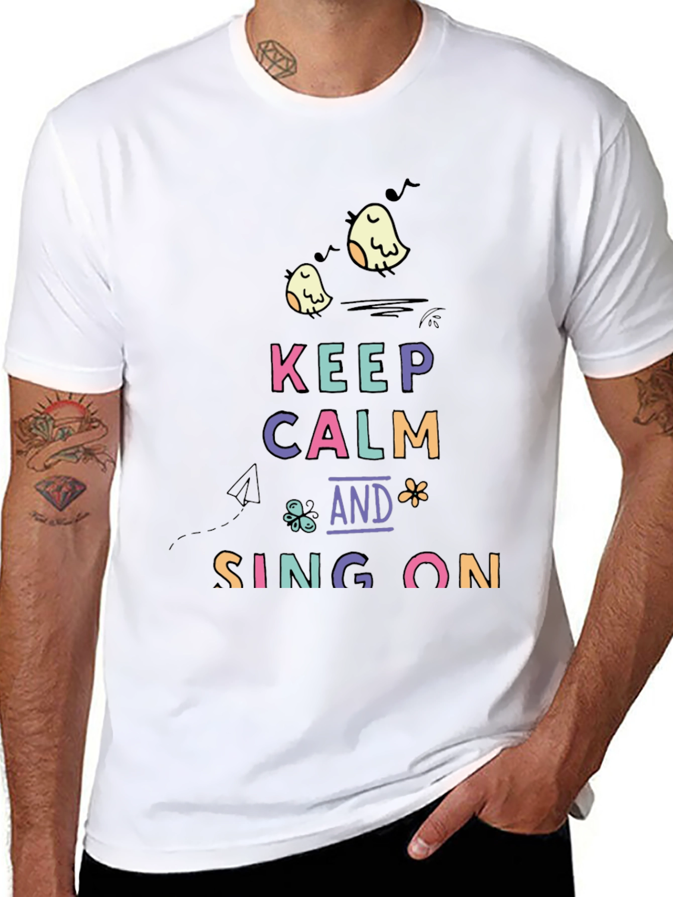 Keep Calm and Sing On - Graphic Tee