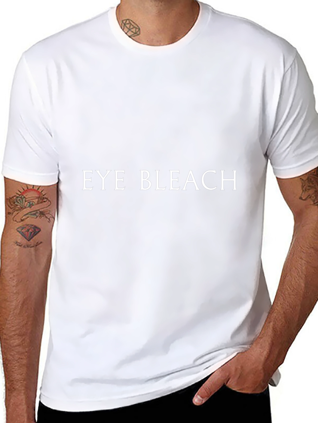 Eye Bleach Graphic Tee - Black Cotton T-Shirt