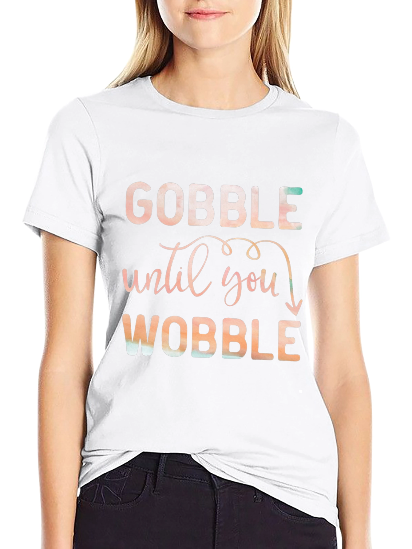 Gobble Until You Wobble Black T-Shirt
