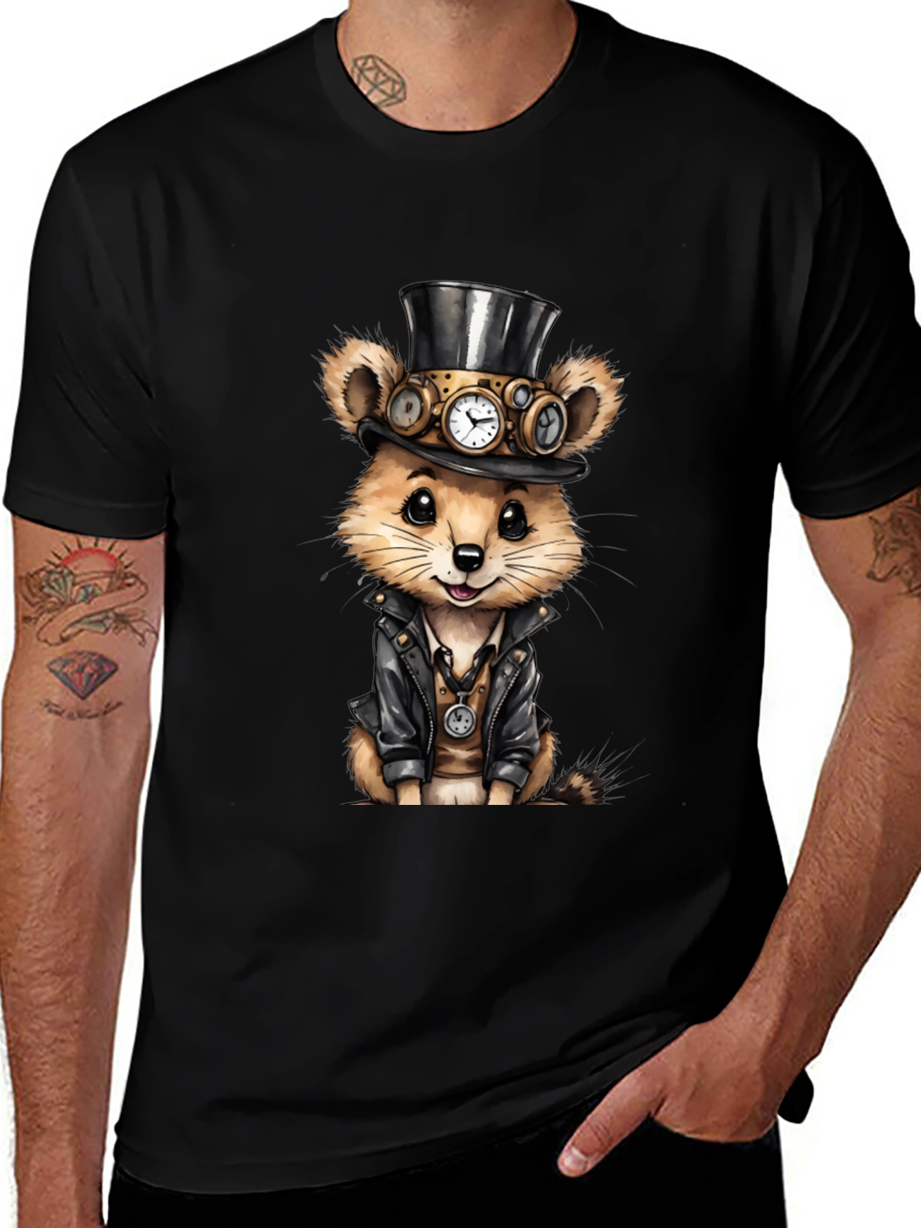 Steampunk Hamster Tee
