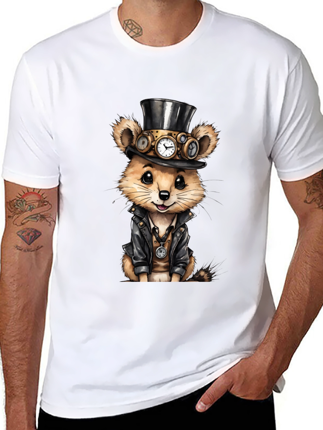 Steampunk Hamster Tee