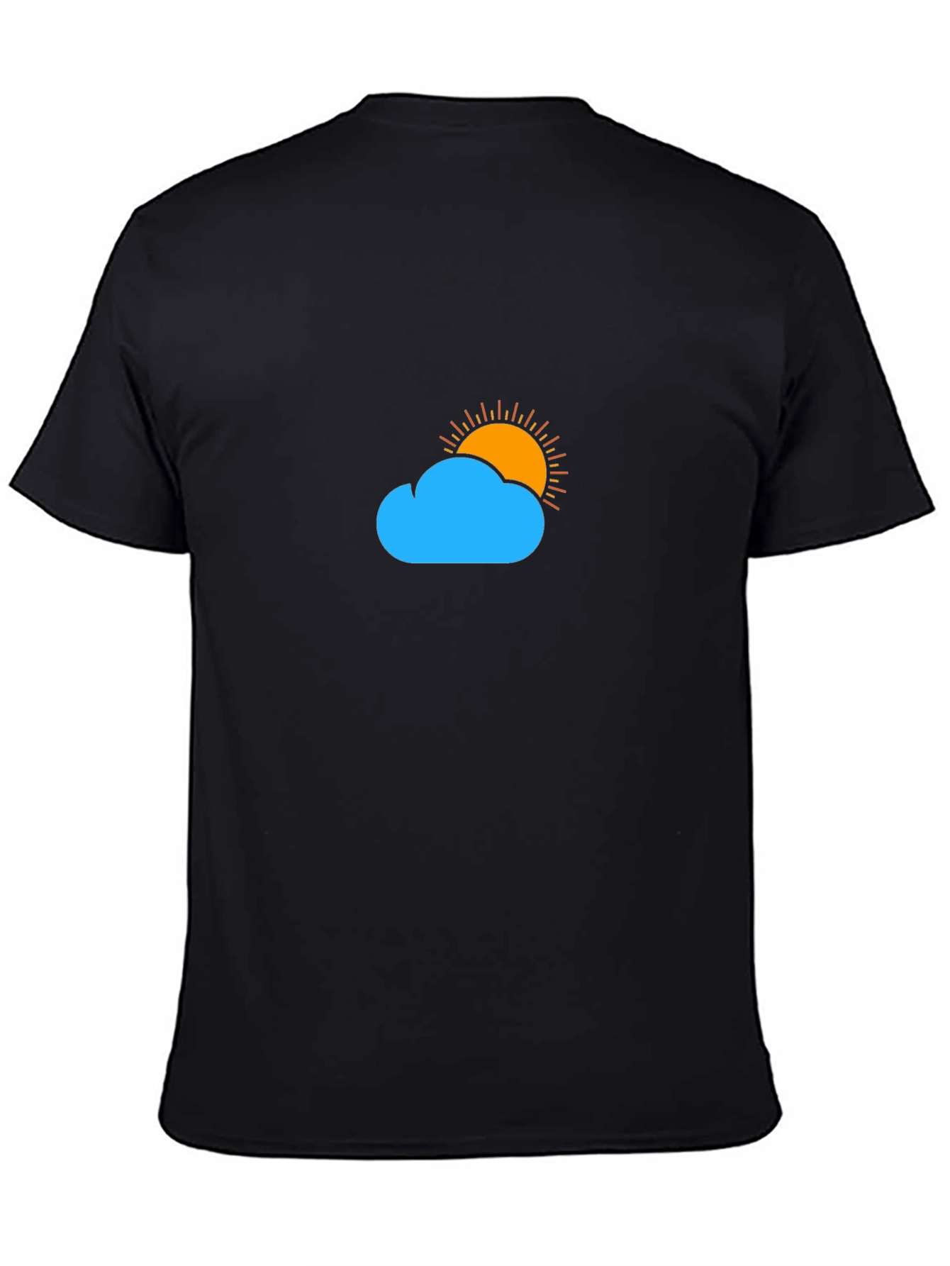 Cloud & Sun Graphic Tee - Black T-Shirt