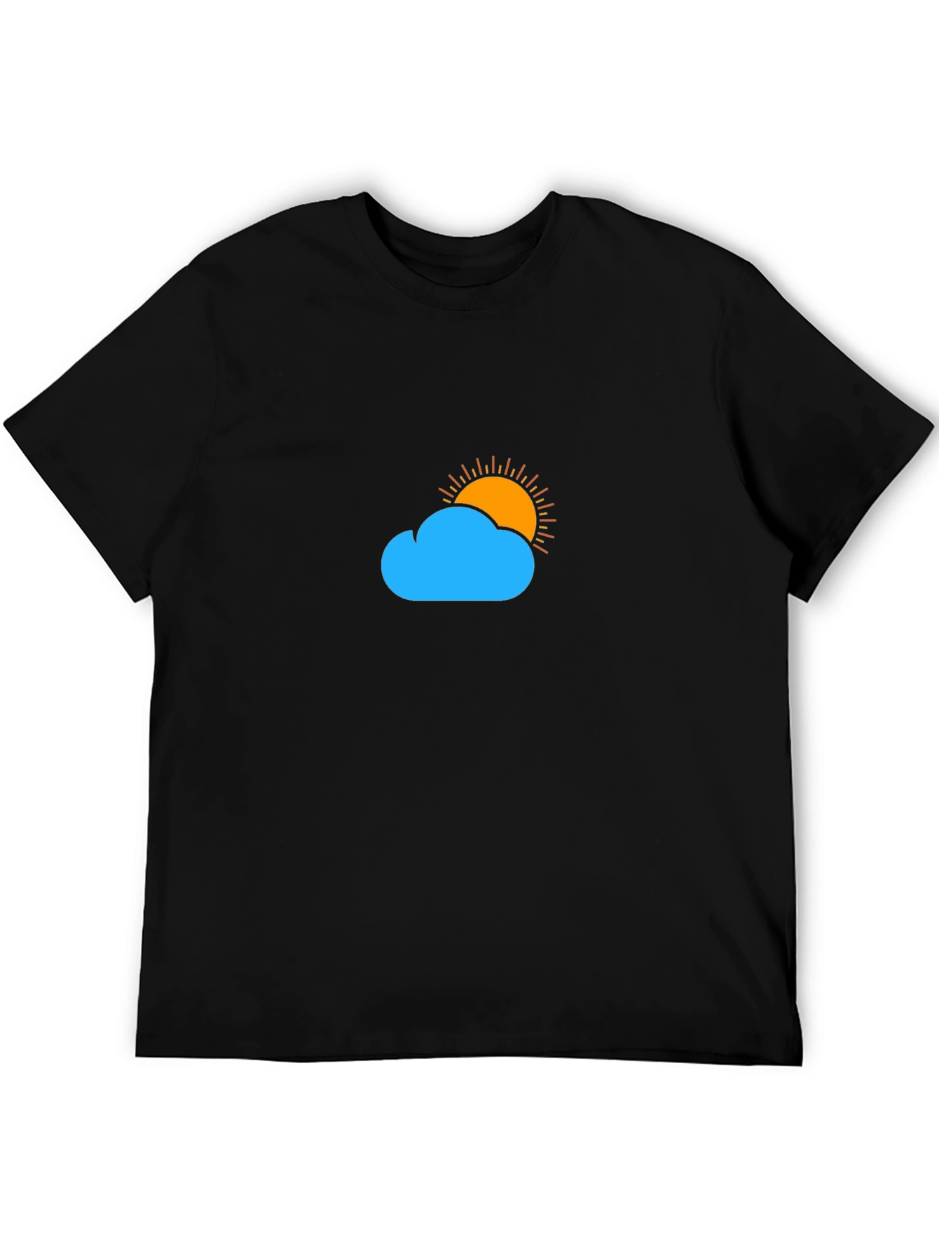 Cloud & Sun Graphic Tee - Black T-Shirt