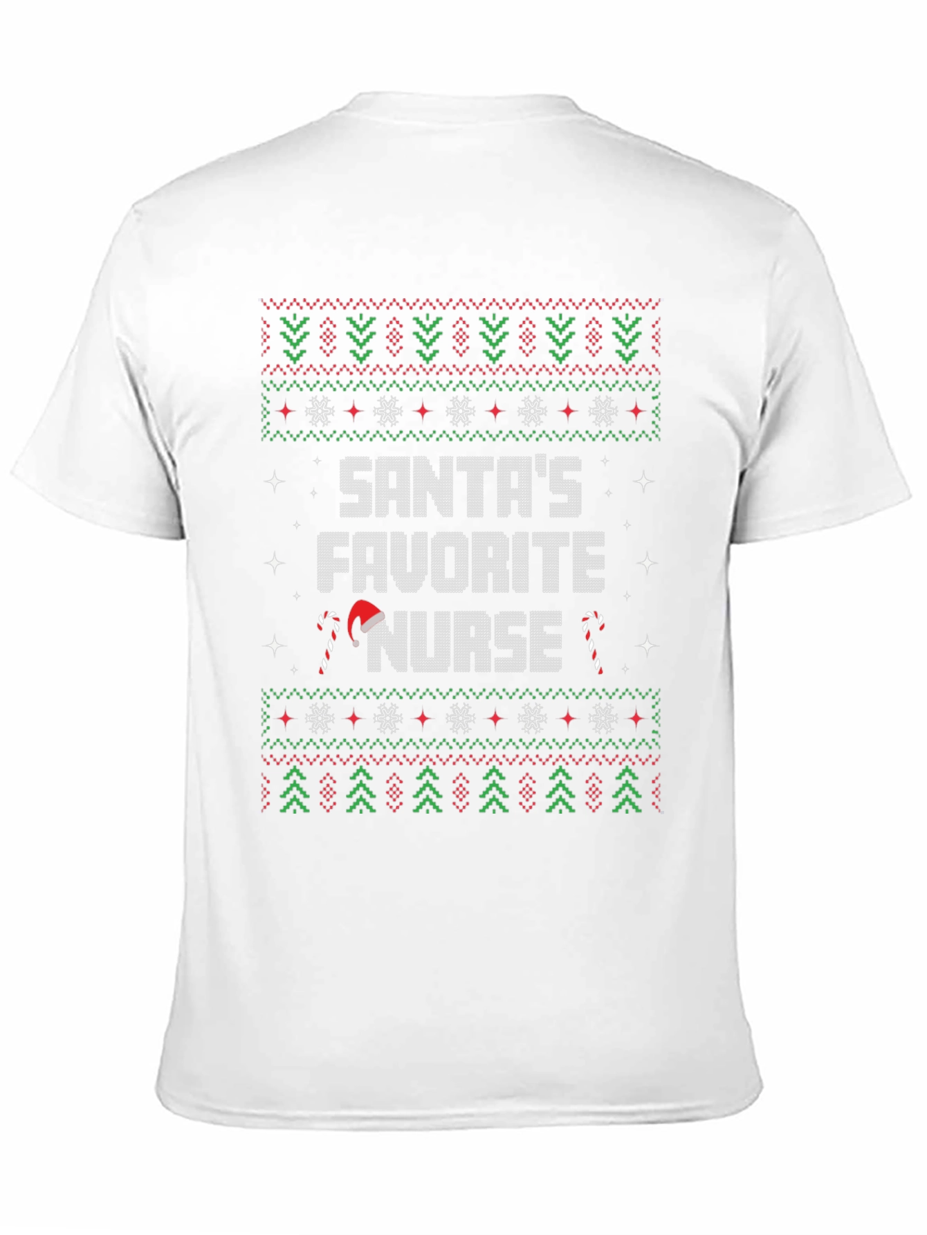 Santas Favorite Nurse Christmas Sweater T-Shirt