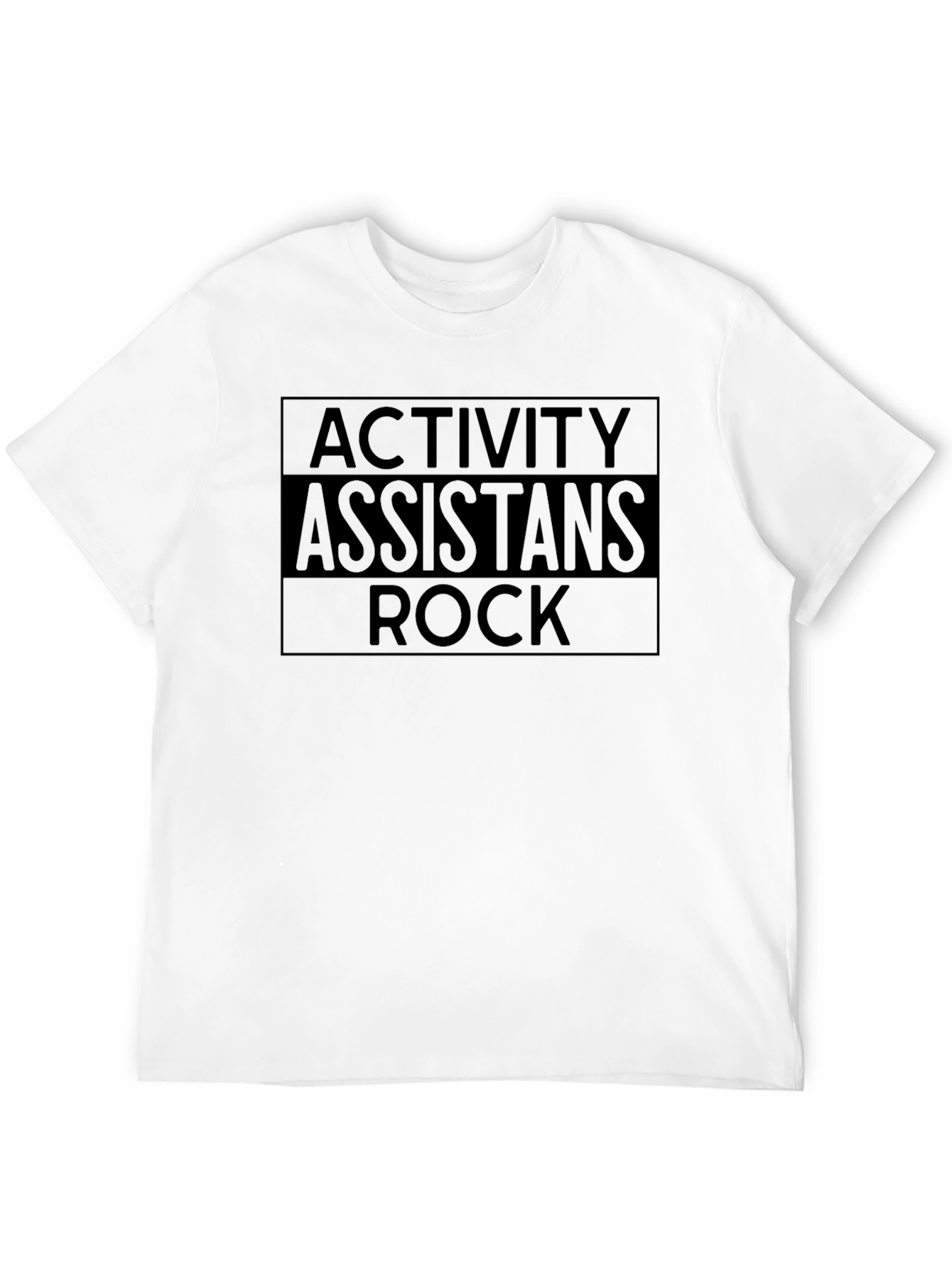 Activity Assistants Rock T-Shirt - Black Graphic Tee