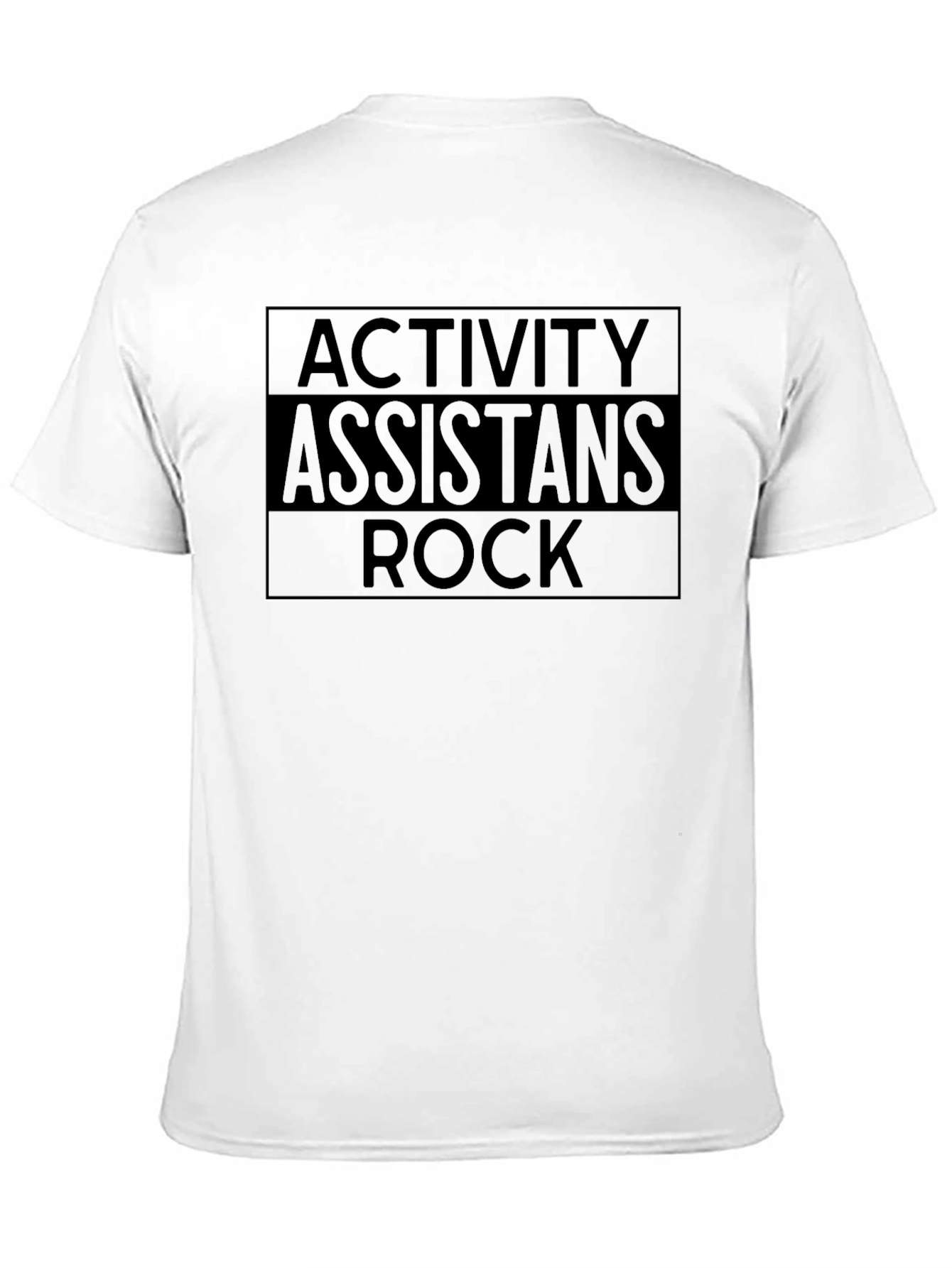 Activity Assistants Rock T-Shirt - Black Graphic Tee