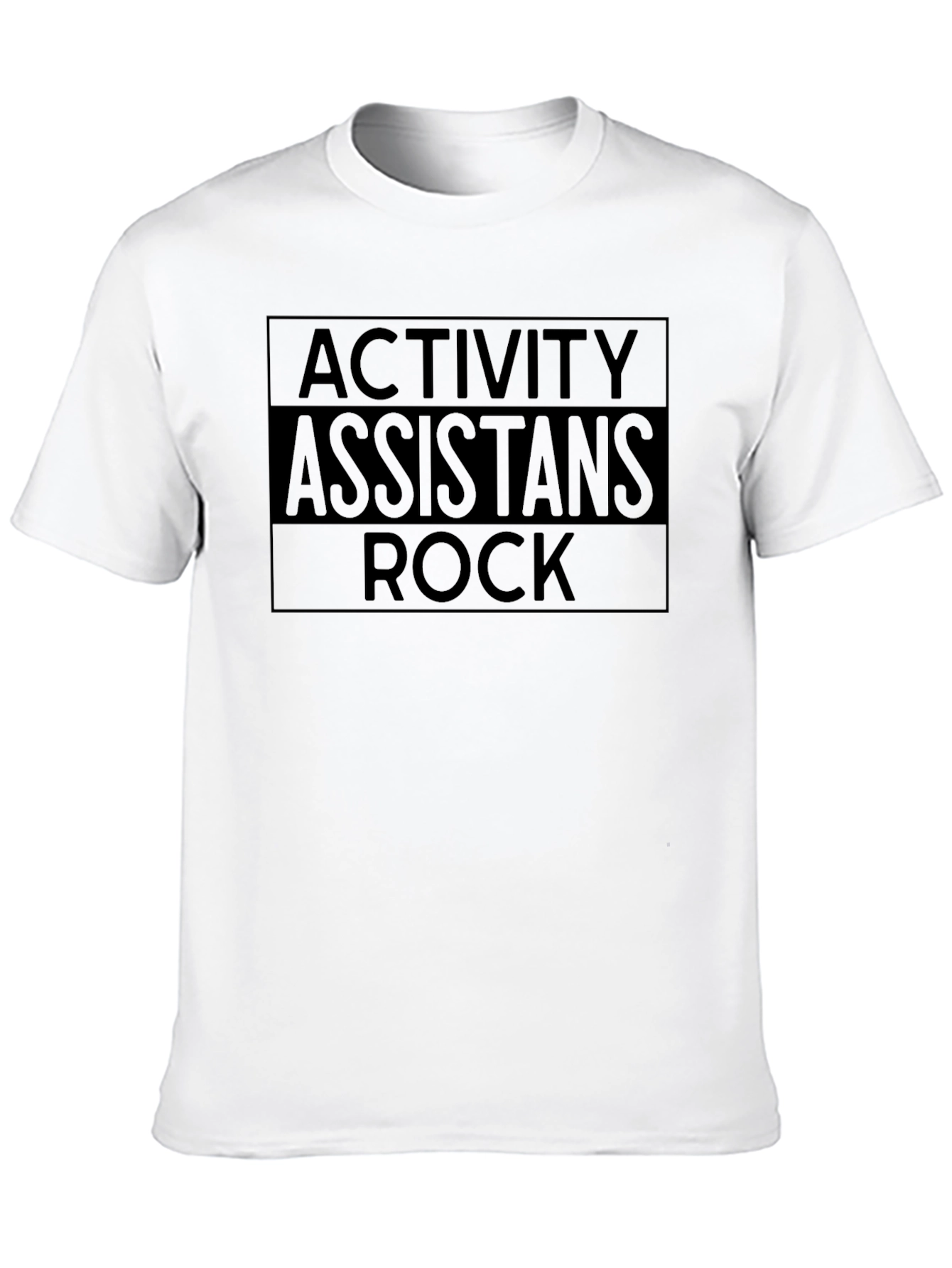 Activity Assistants Rock T-Shirt - Black Graphic Tee