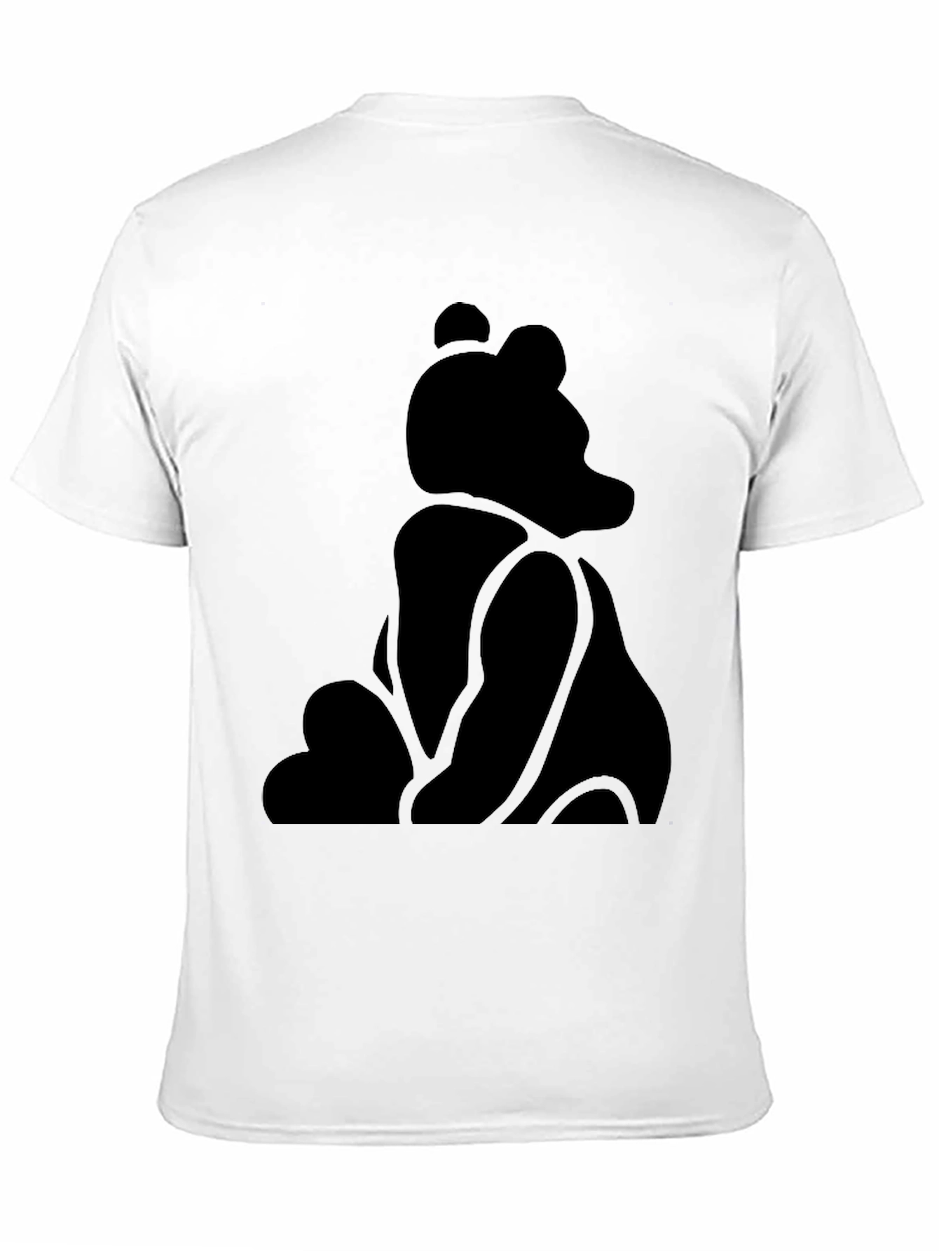 Silhouette Bear Graphic Tee - Classic Black