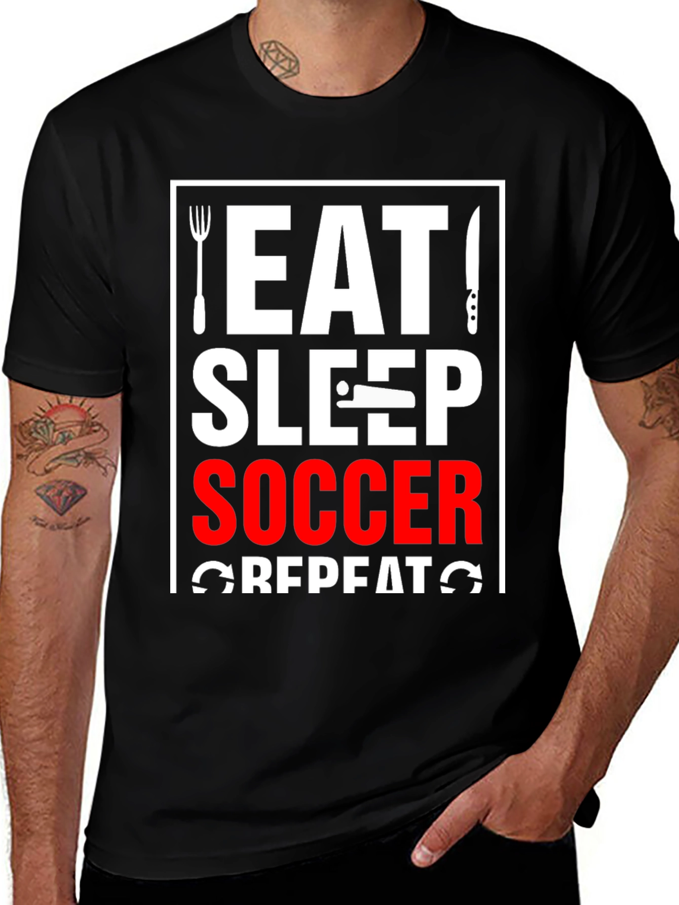 Eat Sleep Soccer Repeat T-Shirt