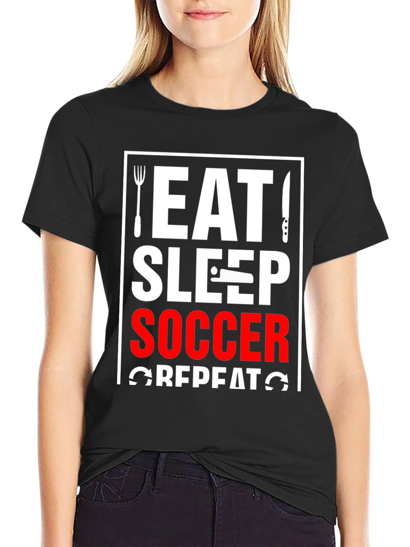Eat Sleep Soccer Repeat T-Shirt