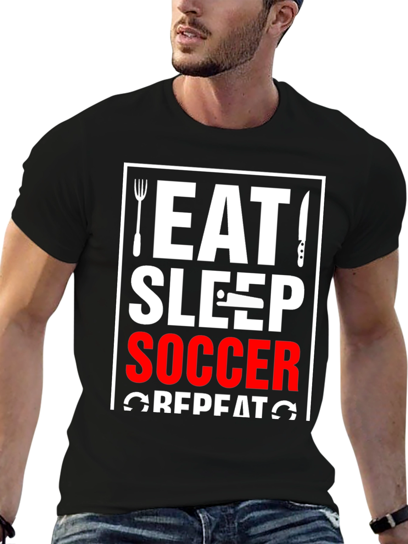 Eat Sleep Soccer Repeat T-Shirt