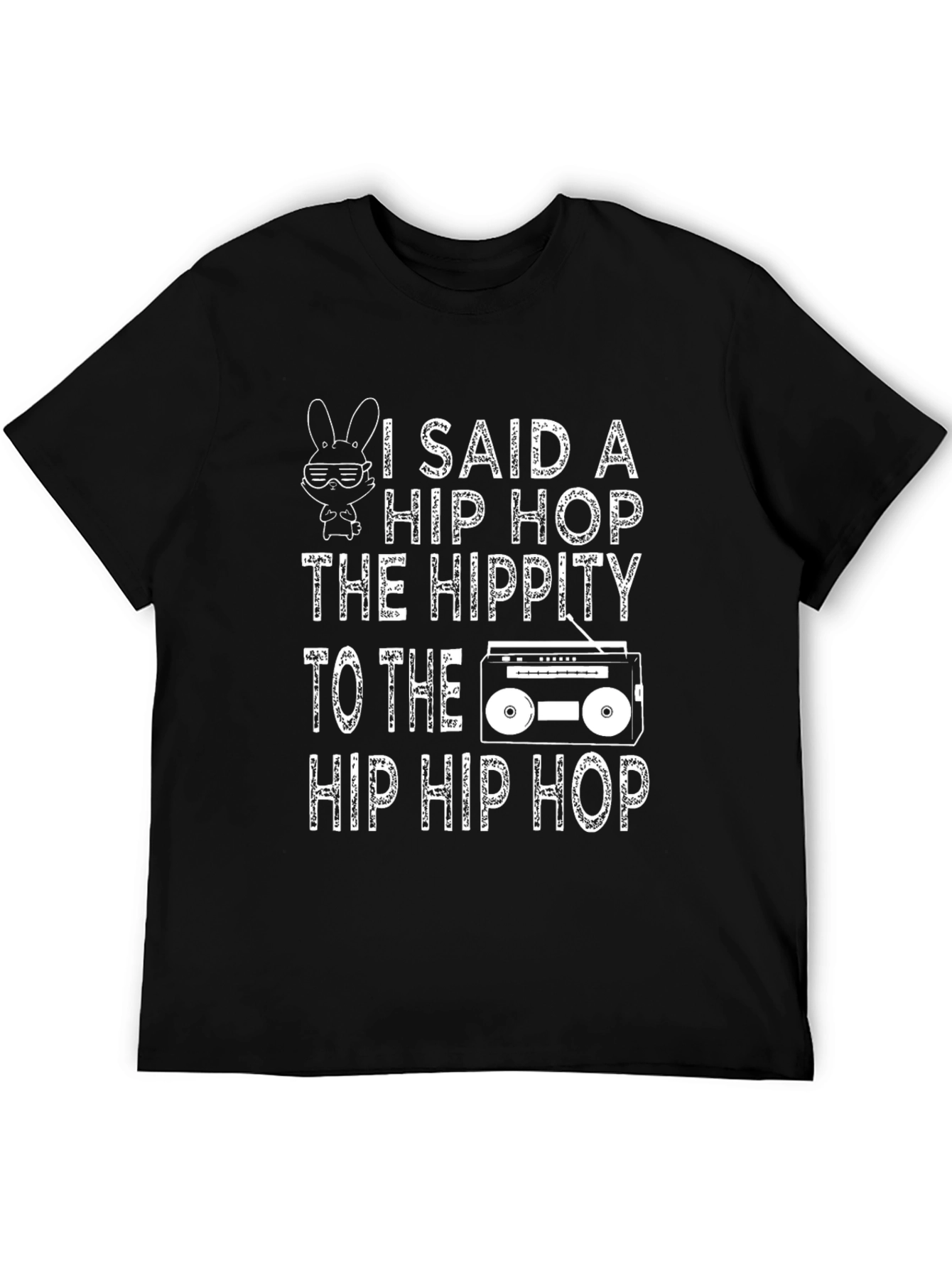 Hip Hop Hippity T-Shirt Funny Easter Bunny Design