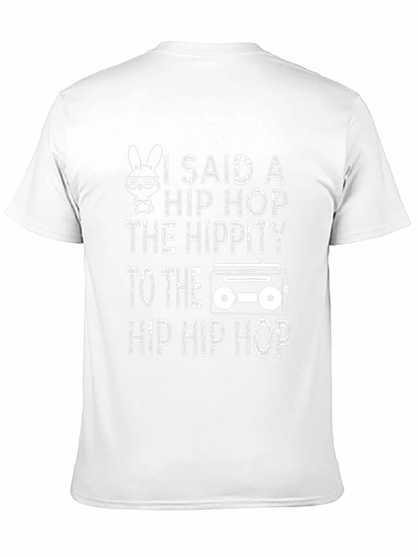 Hip Hop Hippity T-Shirt Funny Easter Bunny Design
