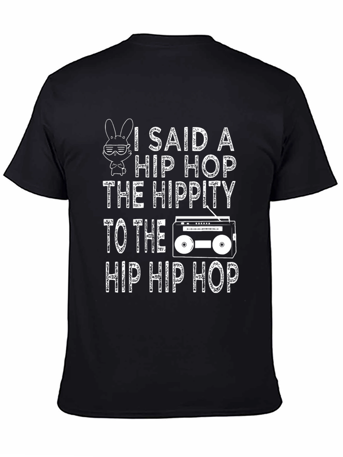 Hip Hop Hippity T-Shirt Funny Easter Bunny Design
