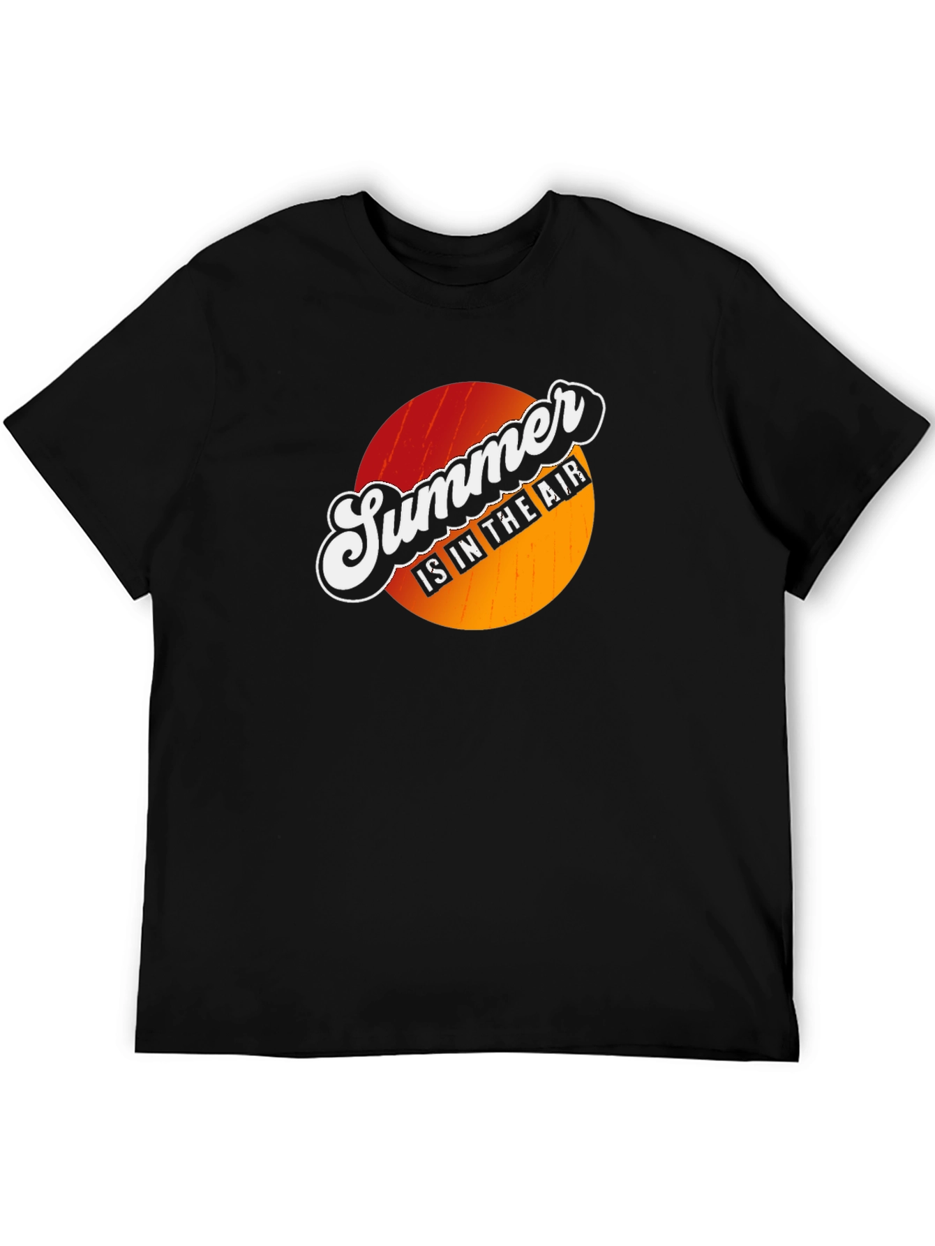 Summer is in the Air Graphic T-Shirt - Black