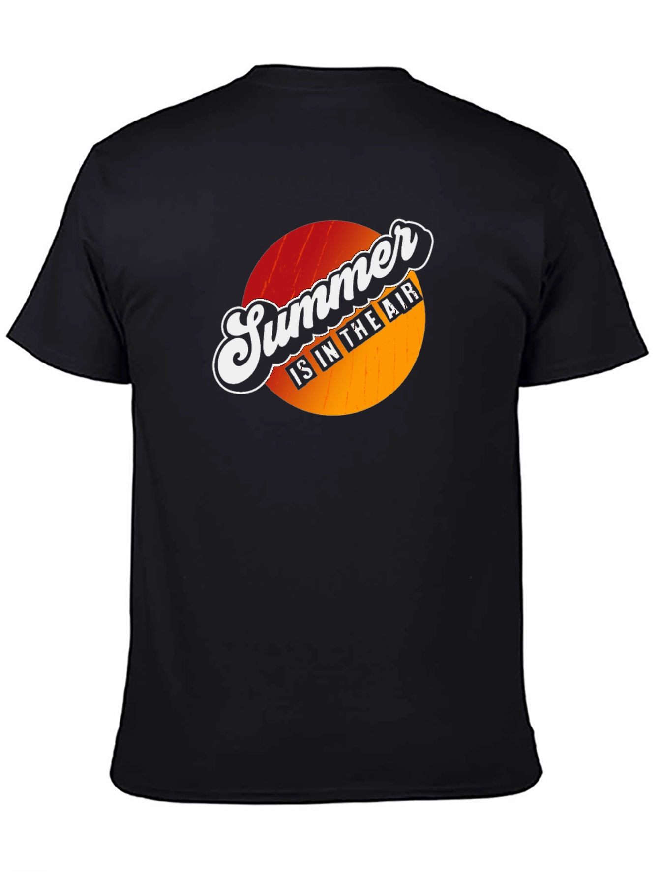 Summer is in the Air Graphic T-Shirt - Black