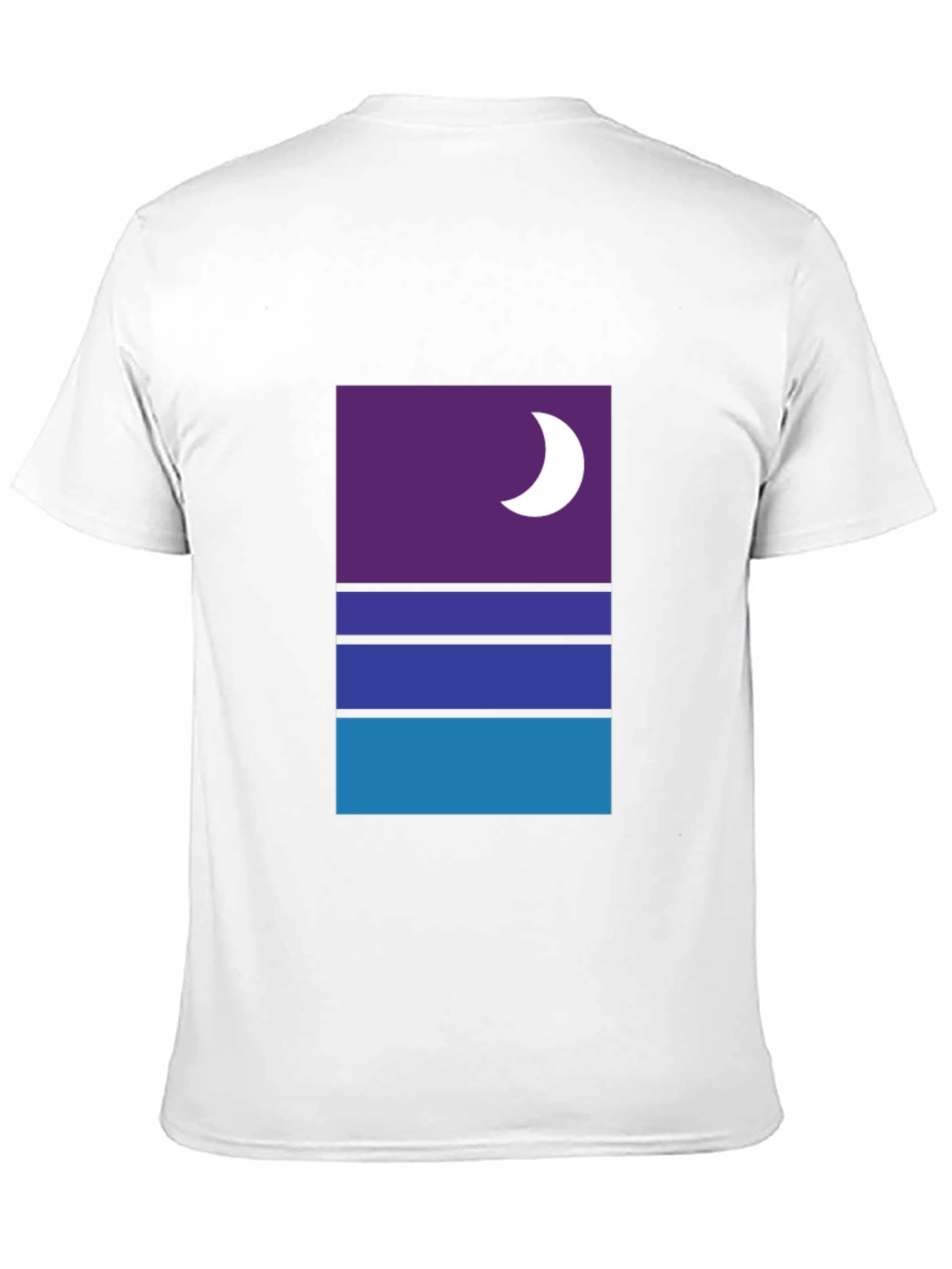Modern Nightscape Graphic Tee - Black Cotton Blend