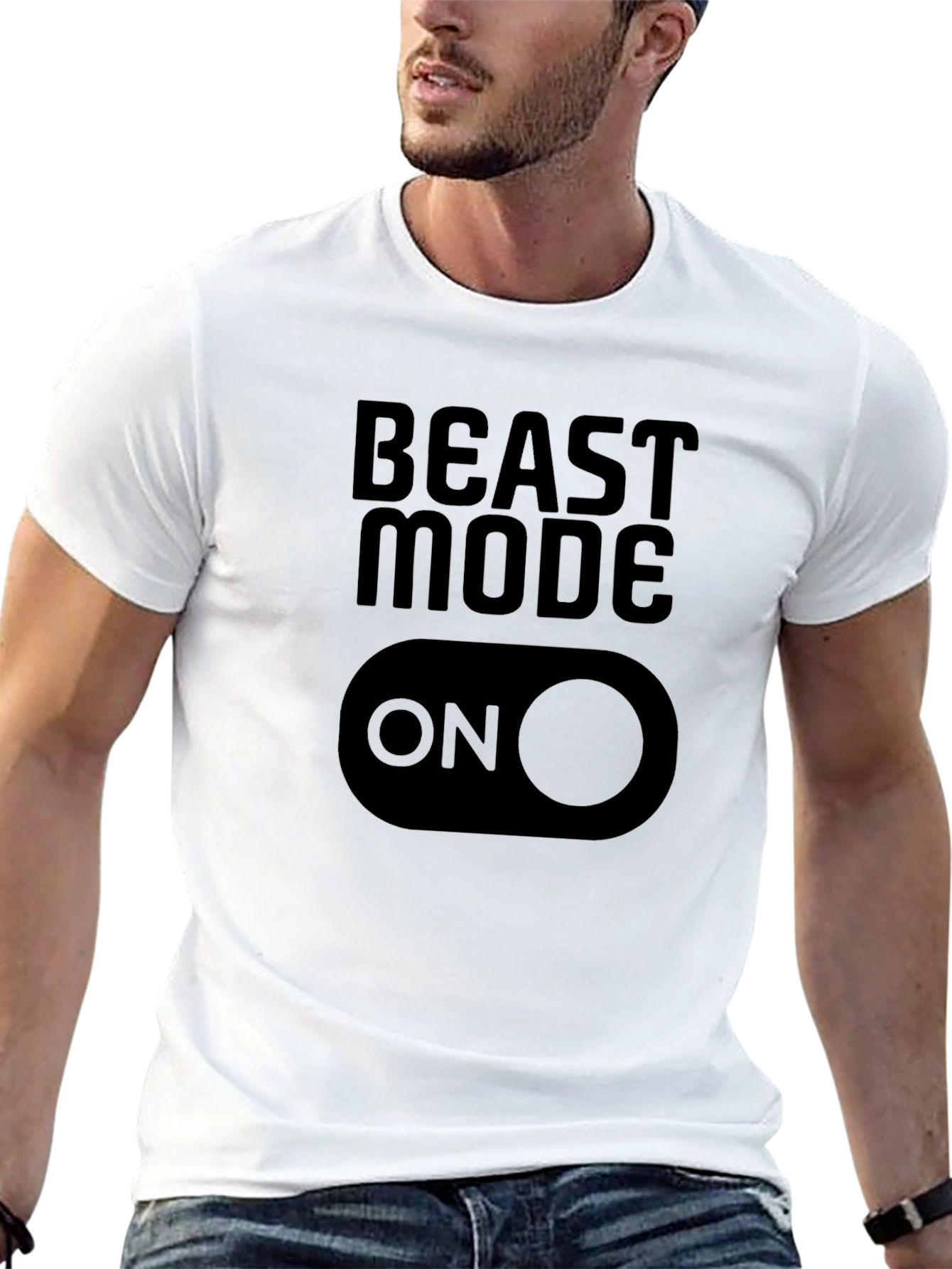 Beast Mode On Graphic T-Shirt - Black