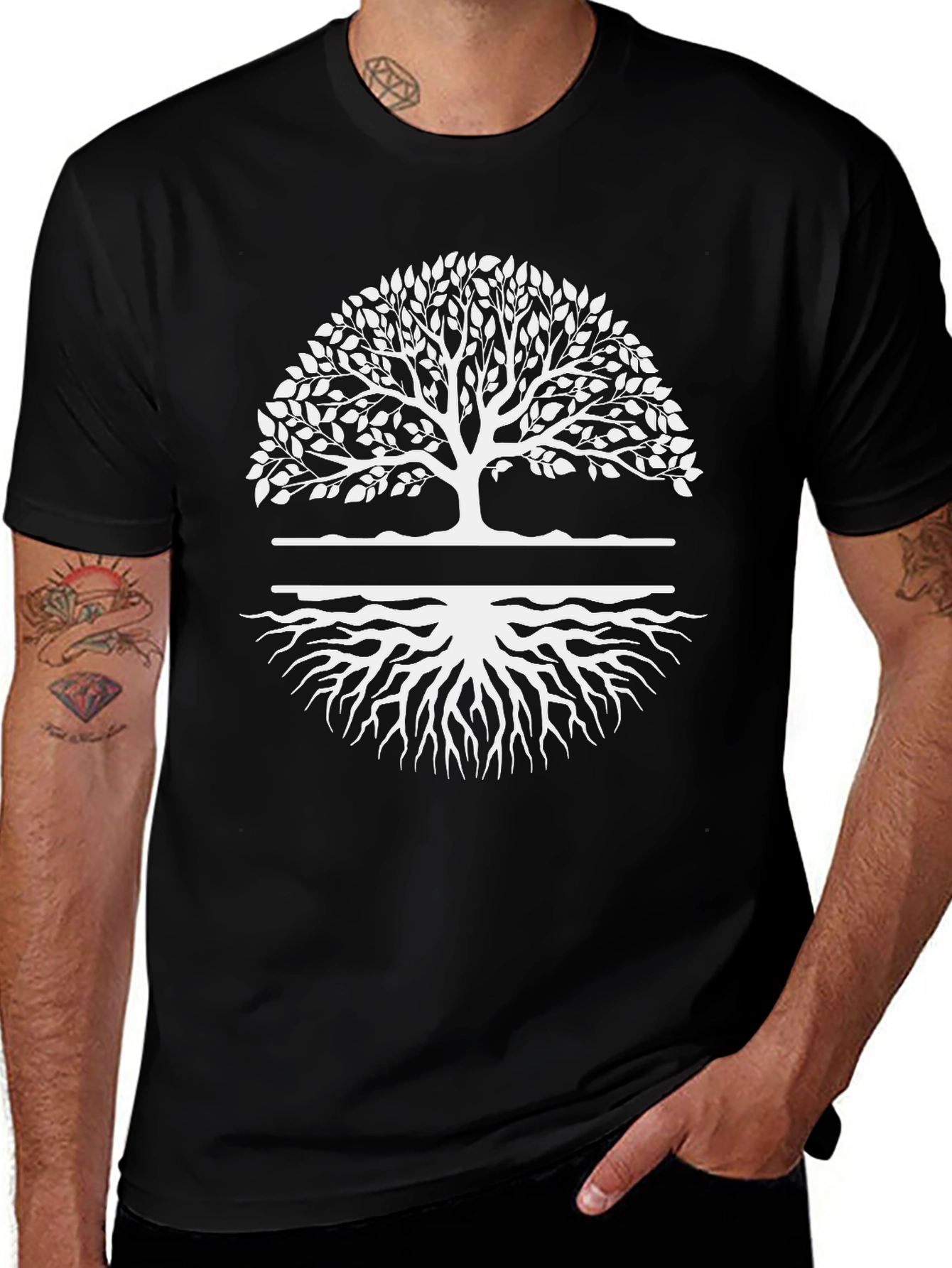 Tree of Life Black T-Shirt Graphic Tee