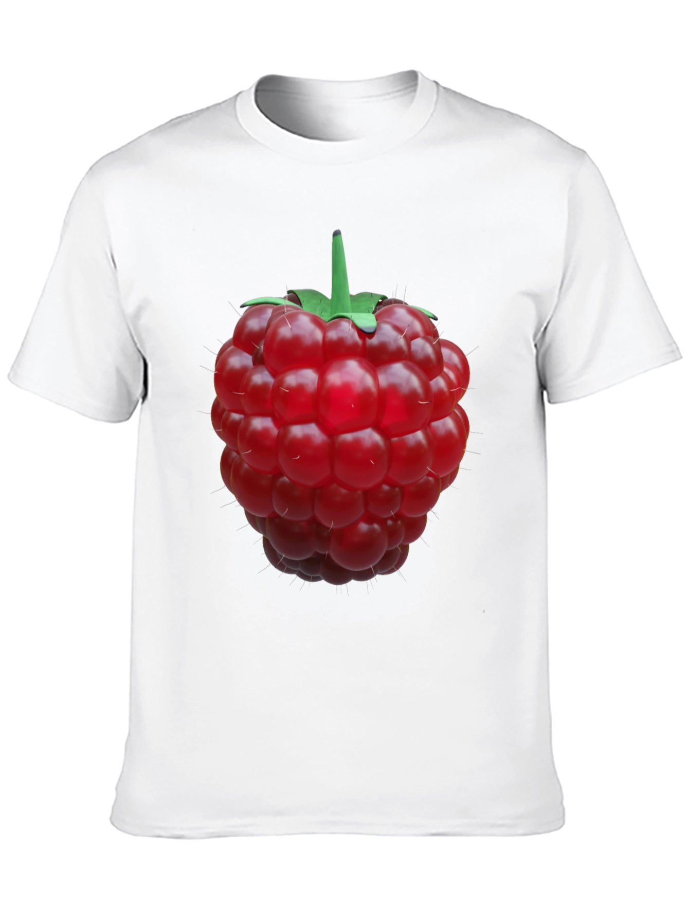 Raspberry Graphic Black T-Shirt