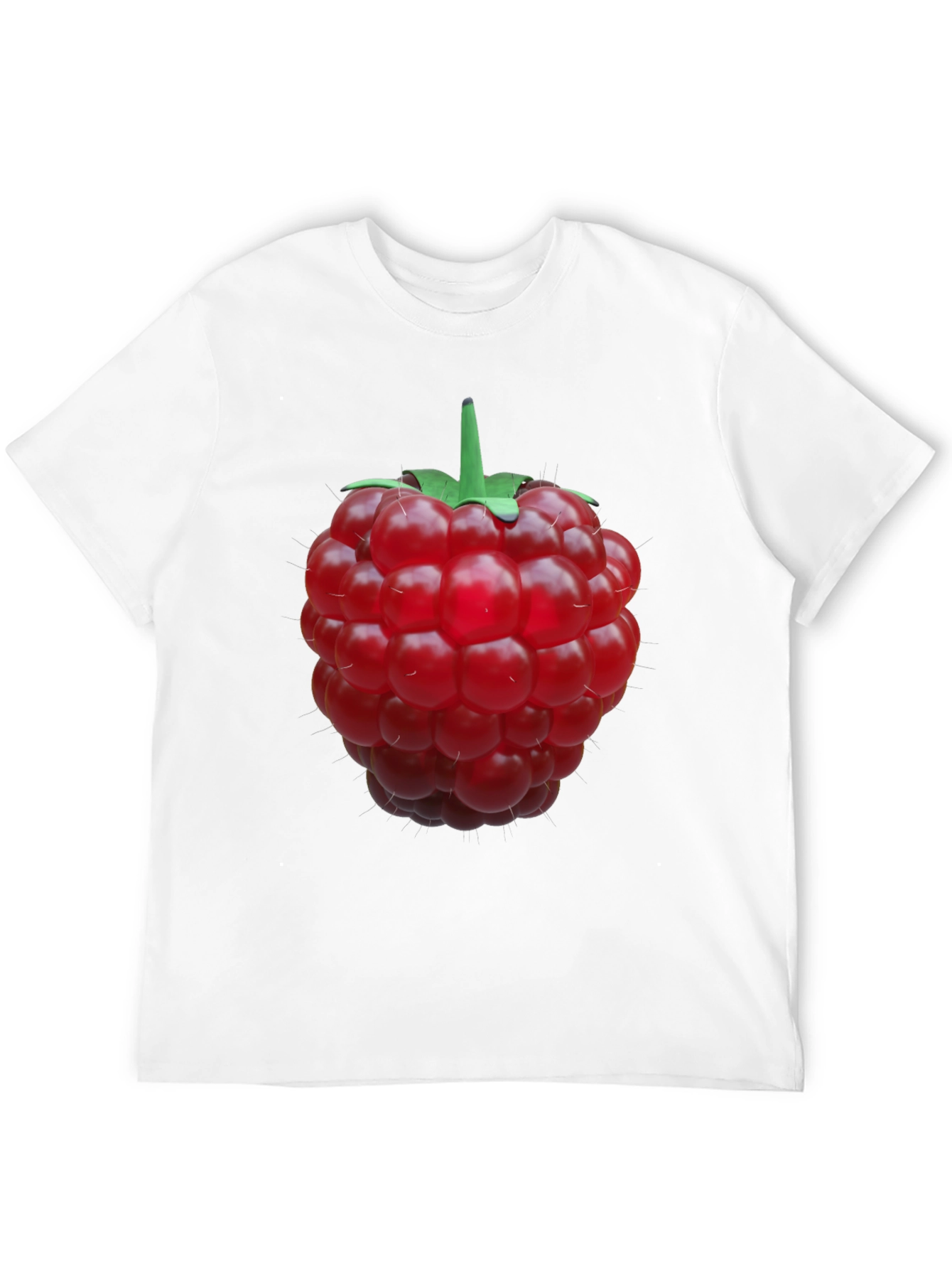 Raspberry Graphic Black T-Shirt