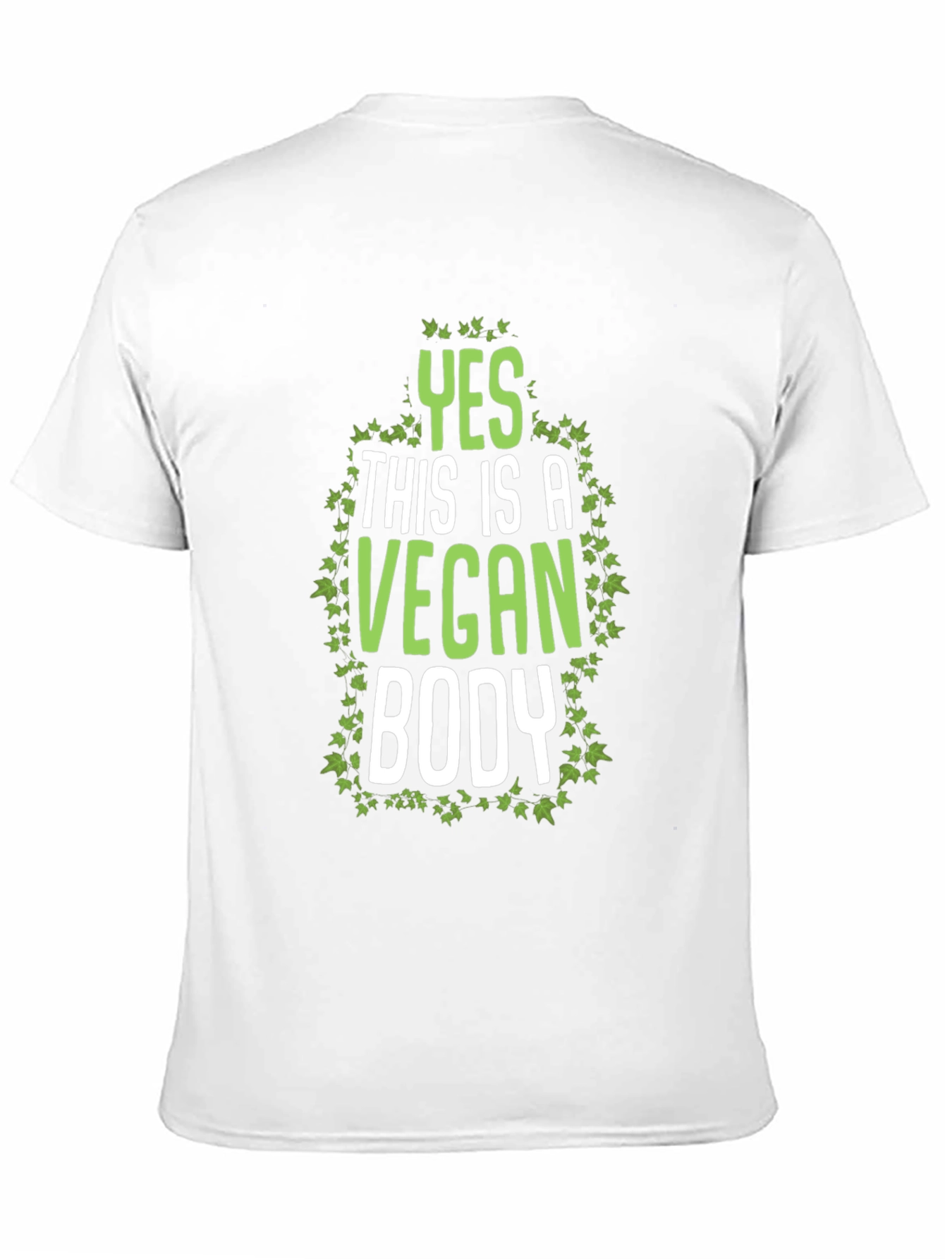 Vegan Body T-Shirt - Green Ivy Design