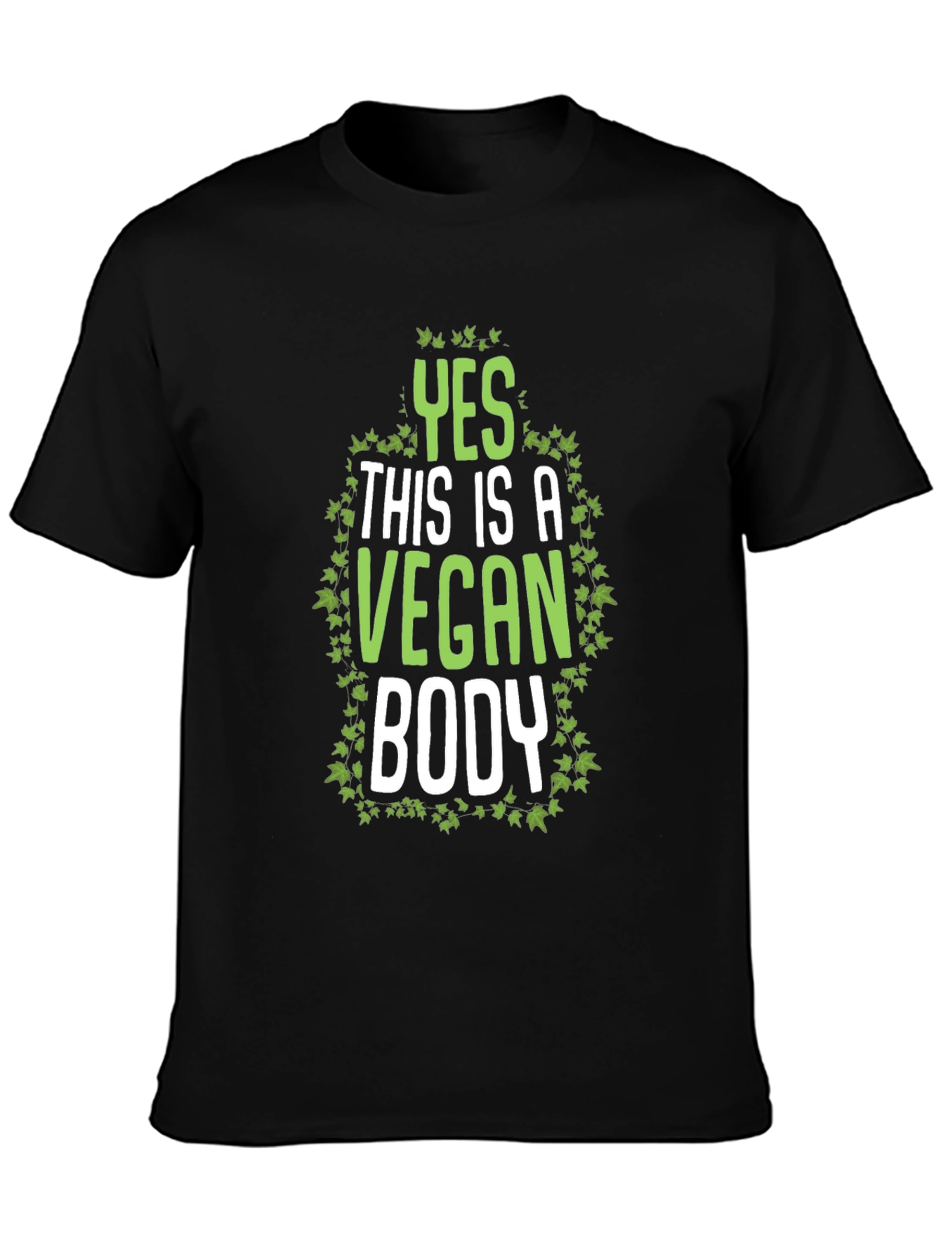 Vegan Body T-Shirt - Green Ivy Design