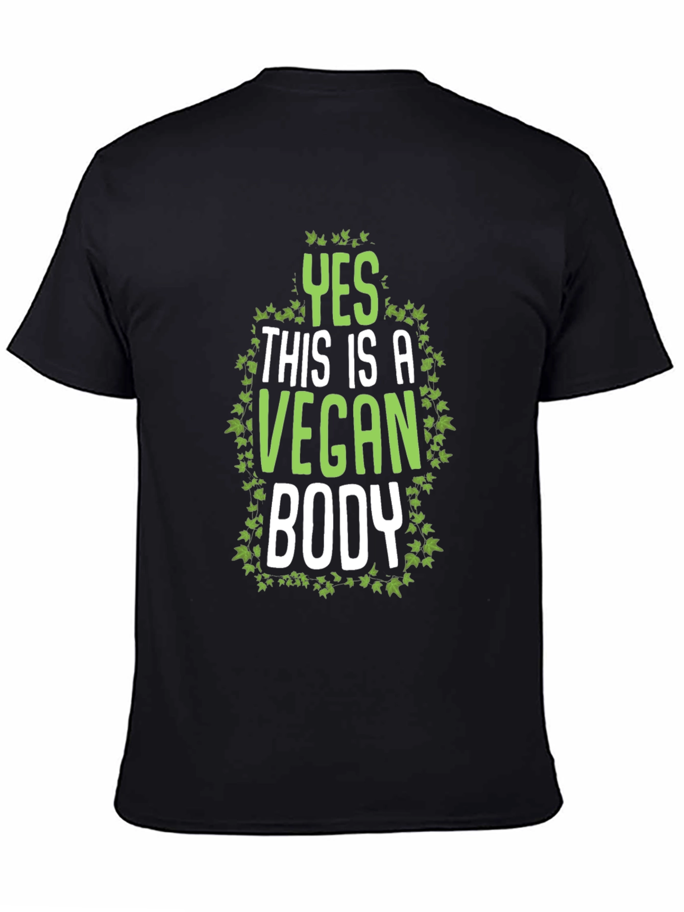 Vegan Body T-Shirt - Green Ivy Design