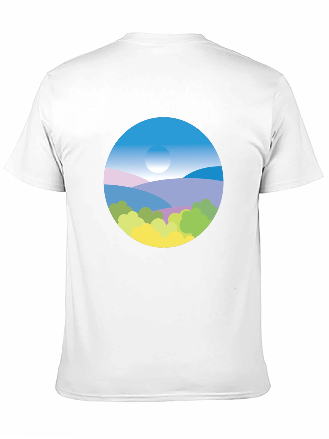 Nature Scene Graphic Tee - Black
