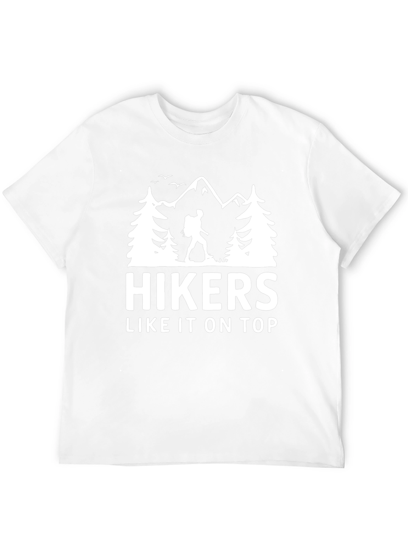 Hikers Like It On Top Black Graphic Tee
