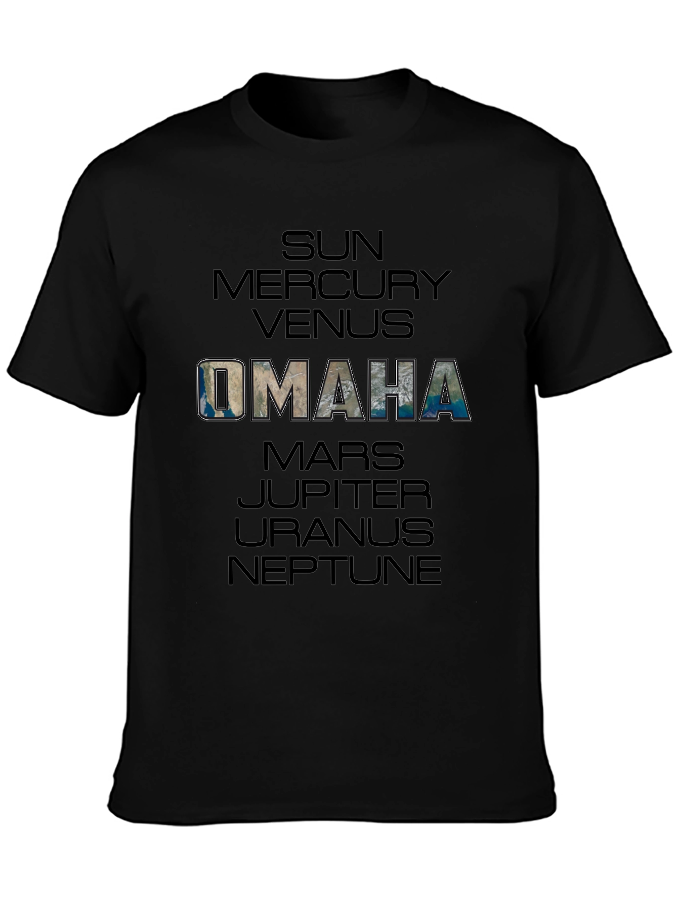 Omaha Planet T-Shirt - Celestial City Tee