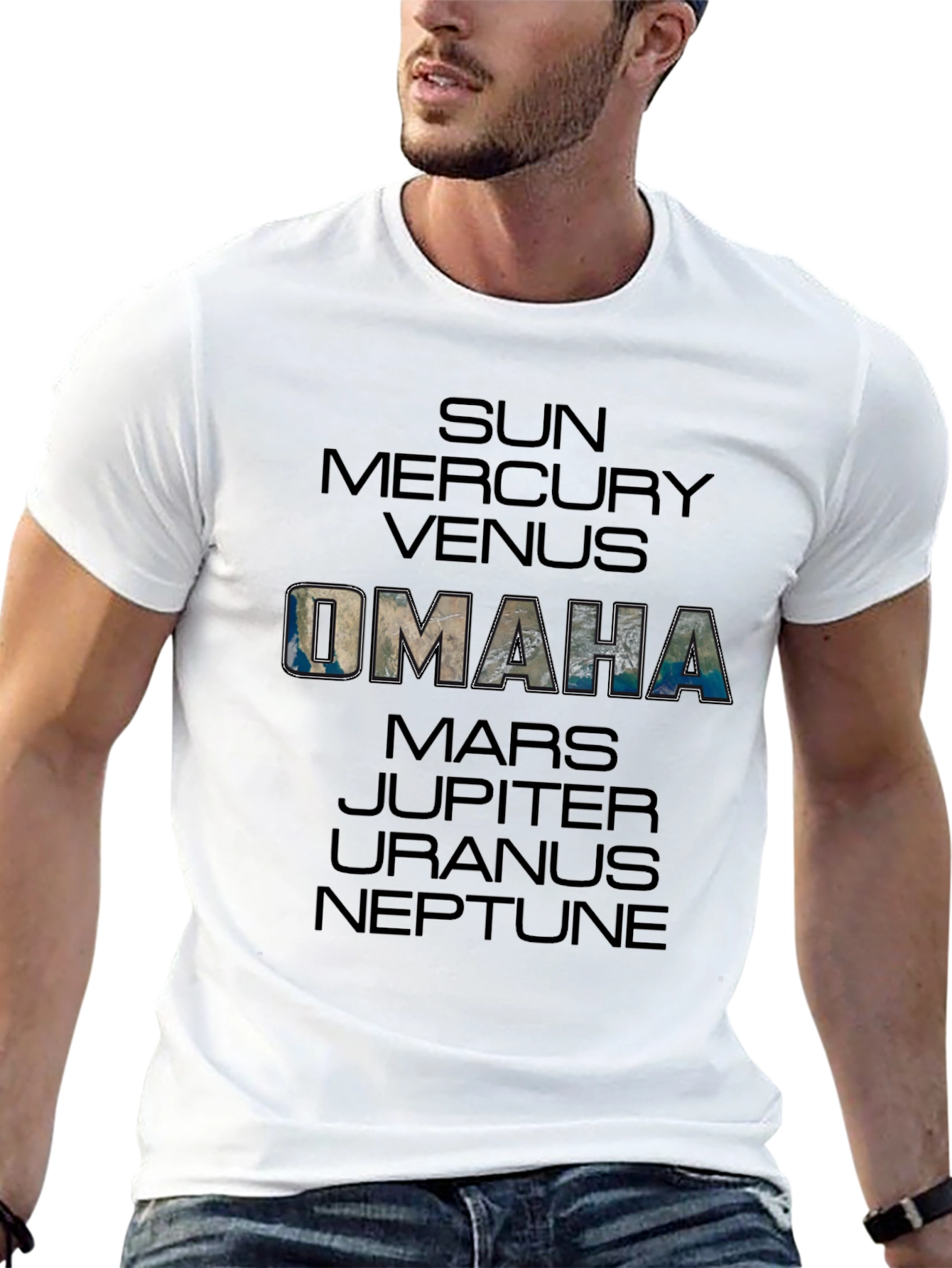 Omaha Planet T-Shirt - Celestial City Tee