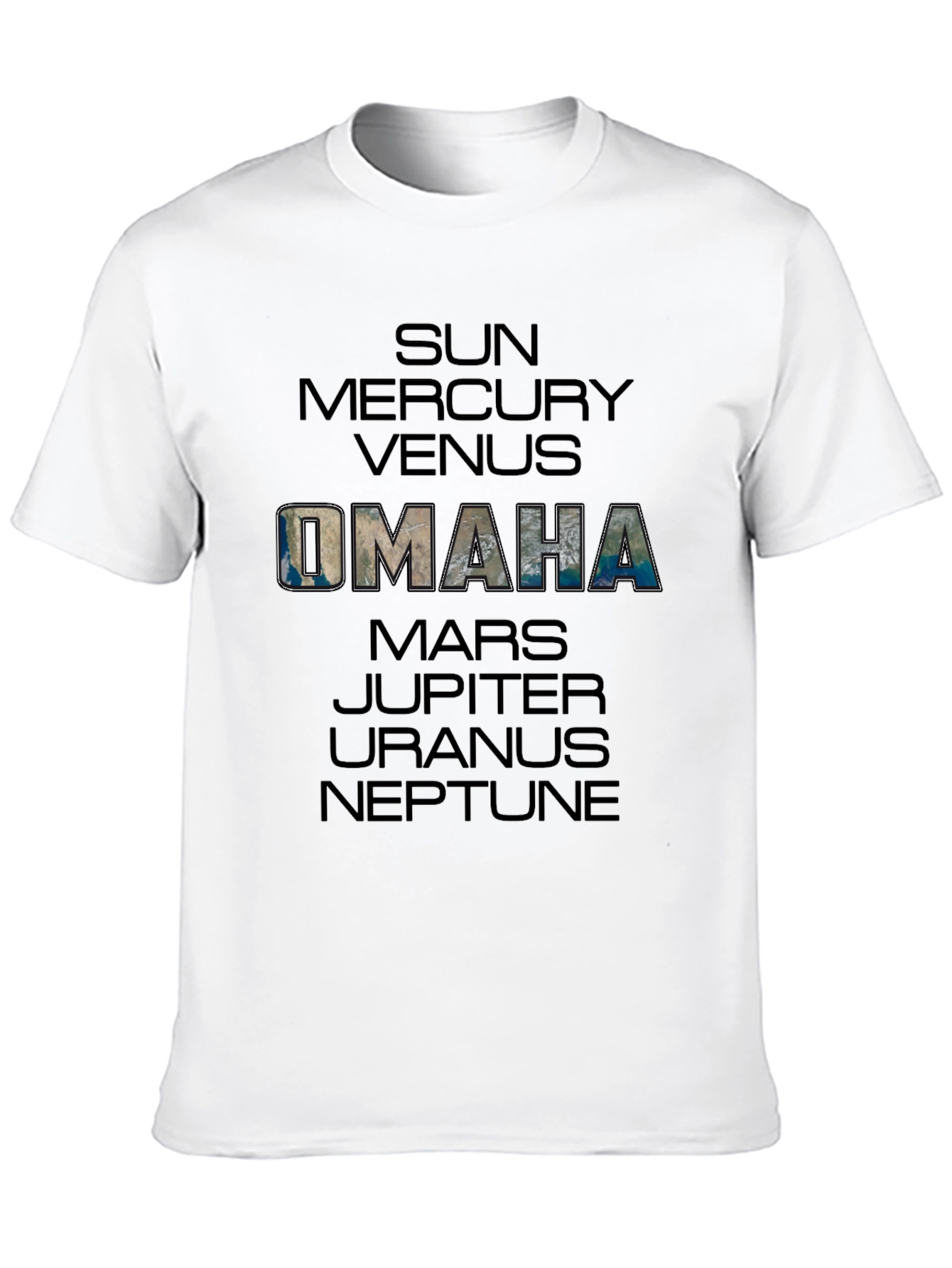 Omaha Planet T-Shirt - Celestial City Tee
