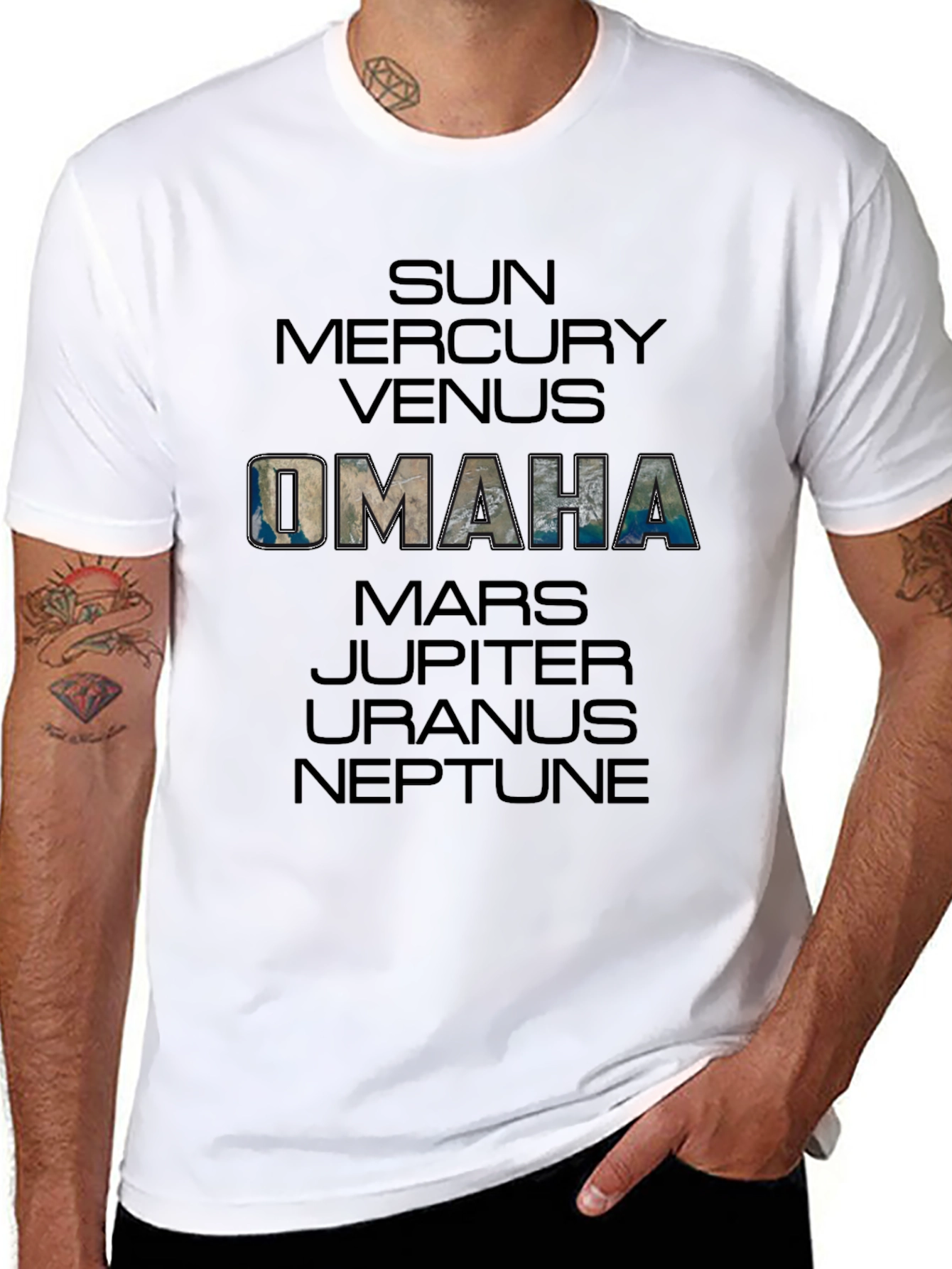 Omaha Planet T-Shirt - Celestial City Tee