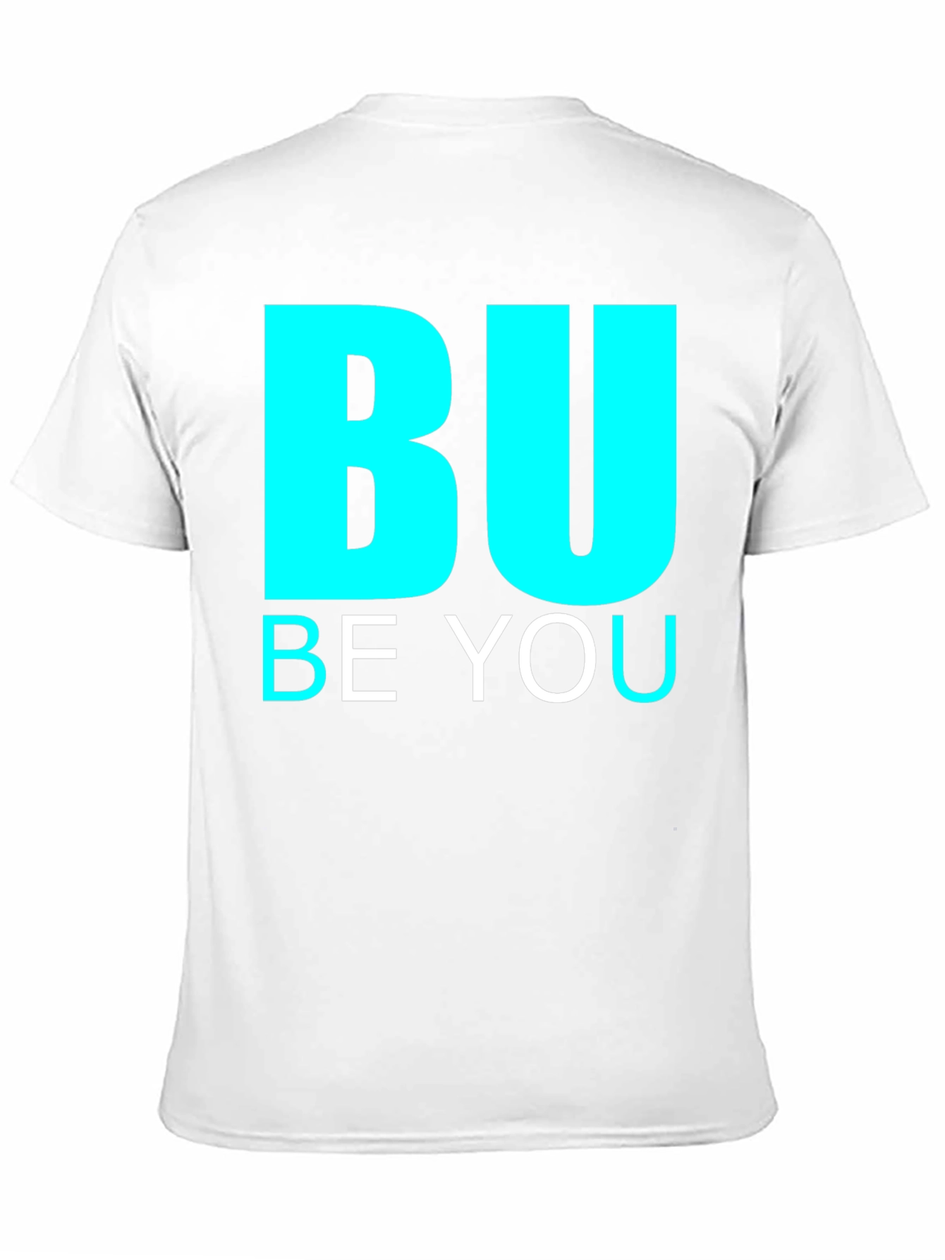 BU Be You Graphic Print Black Tee